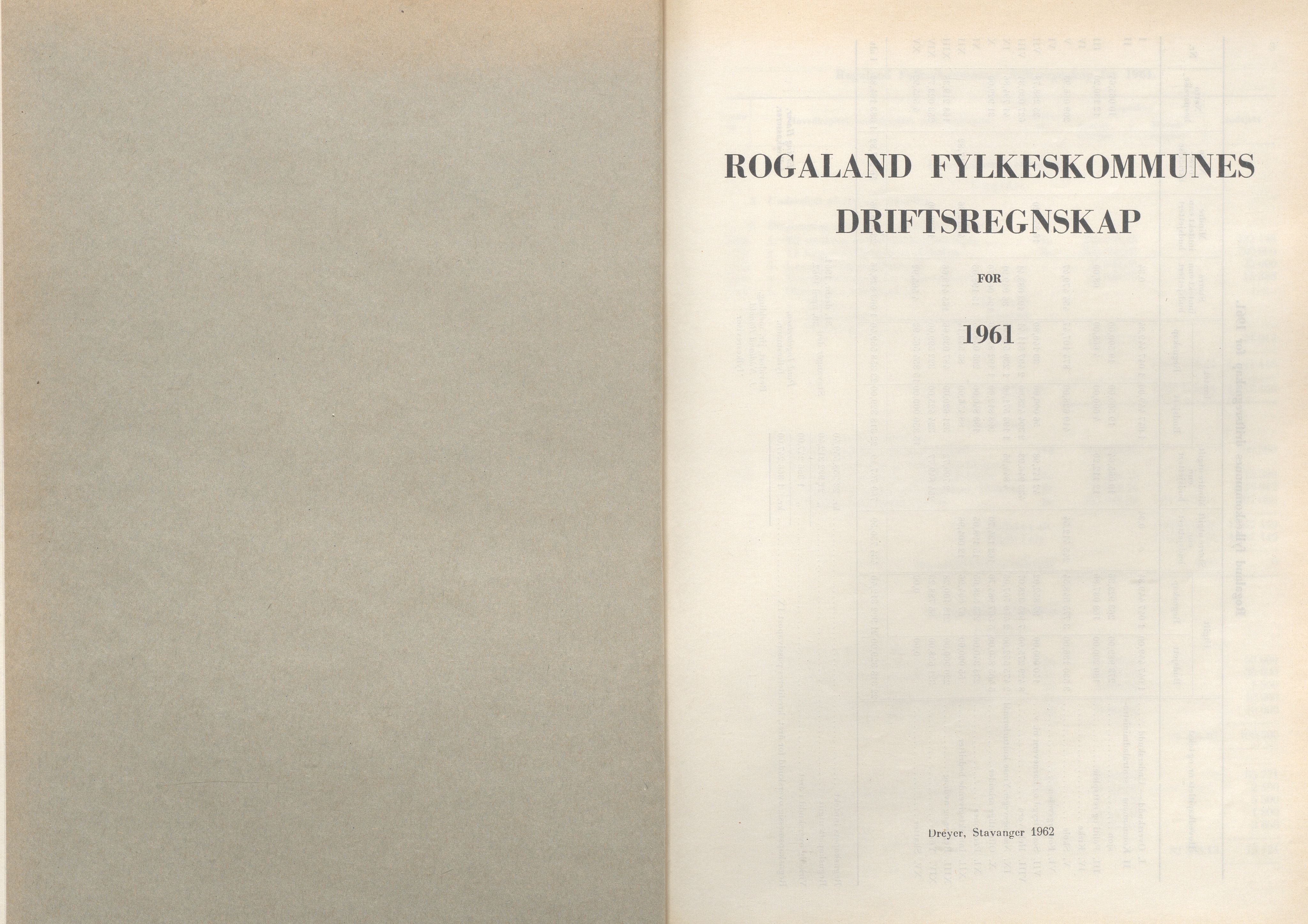 Rogaland fylkeskommune - Fylkesrådmannen , IKAR/A-900/A/Aa/Aaa/L0082: Møtebok , 1962