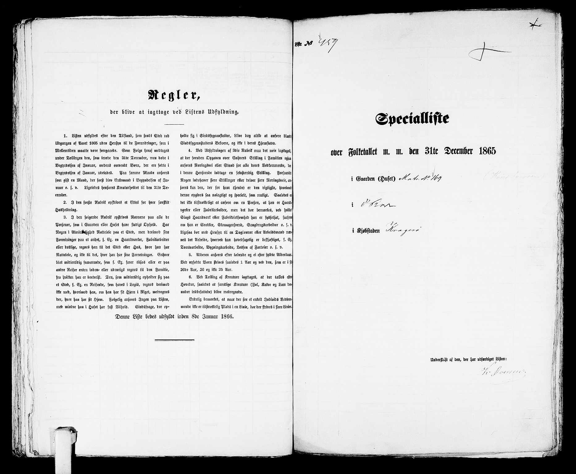 RA, Folketelling 1865 for 0801B Kragerø prestegjeld, Kragerø kjøpstad, 1865, s. 934