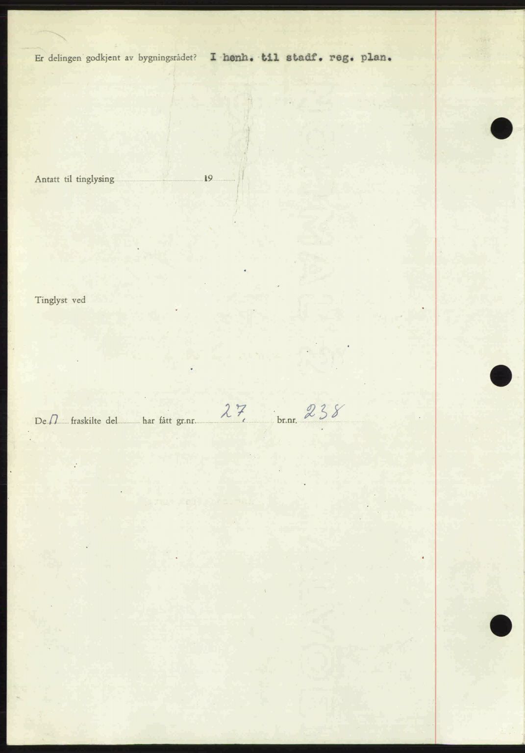 Romsdal sorenskriveri, AV/SAT-A-4149/1/2/2C: Pantebok nr. A28, 1948-1949, Dagboknr: 190/1949