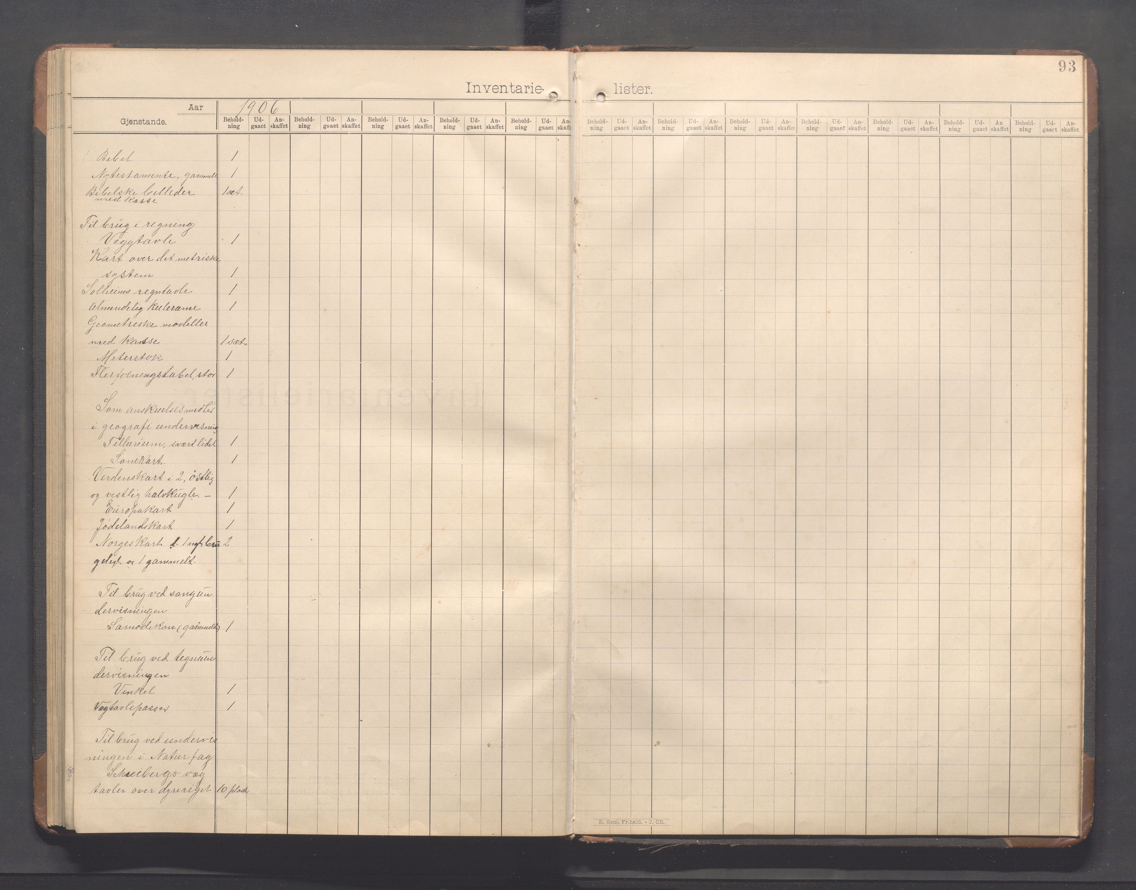 Forsand kommune - Forsand skole, IKAR/K-101611/H/L0001: Skoleprotokoll - folkeskolen, 1894-1917, s. 93