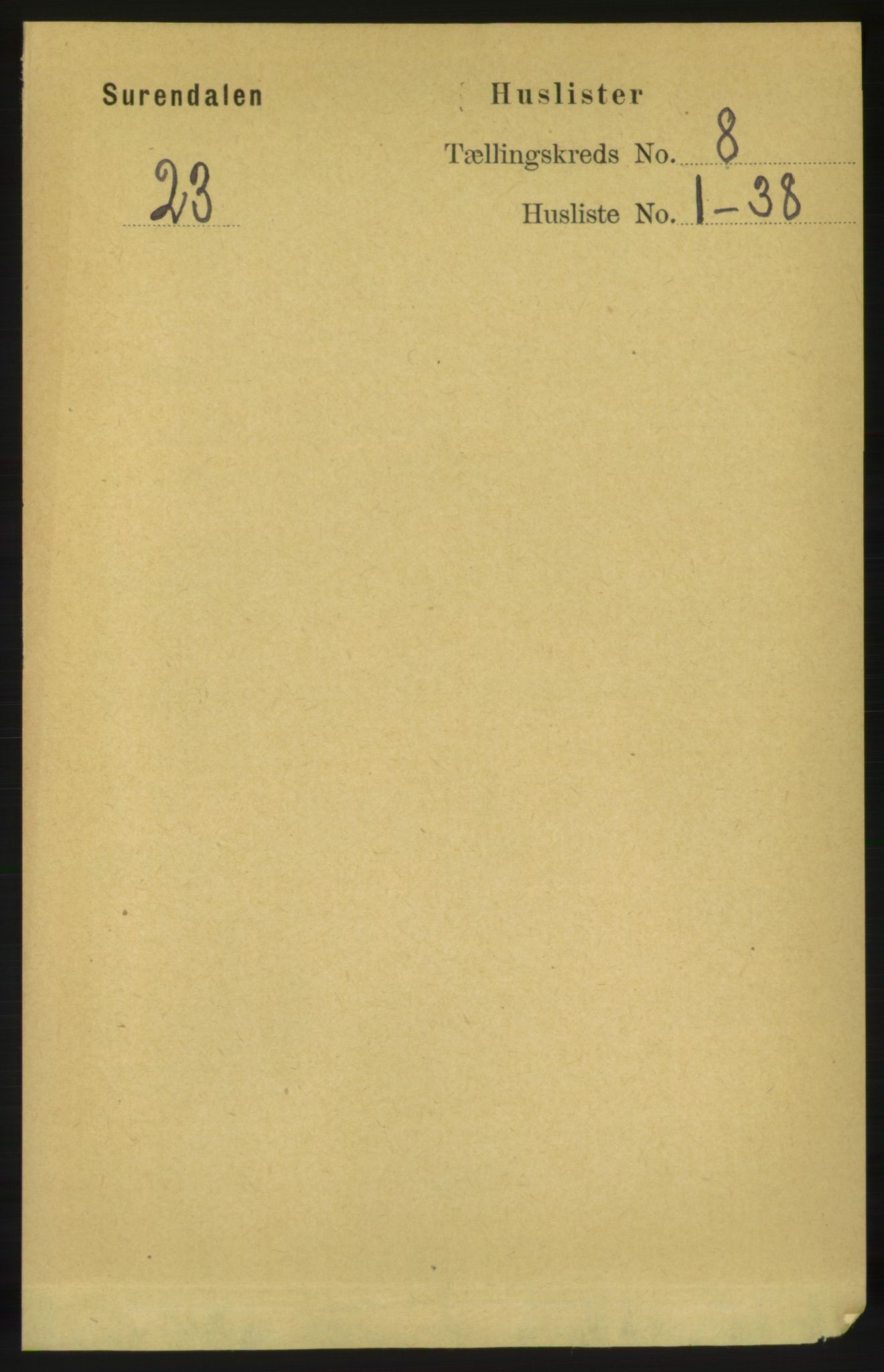 RA, Folketelling 1891 for 1566 Surnadal herred, 1891, s. 2030