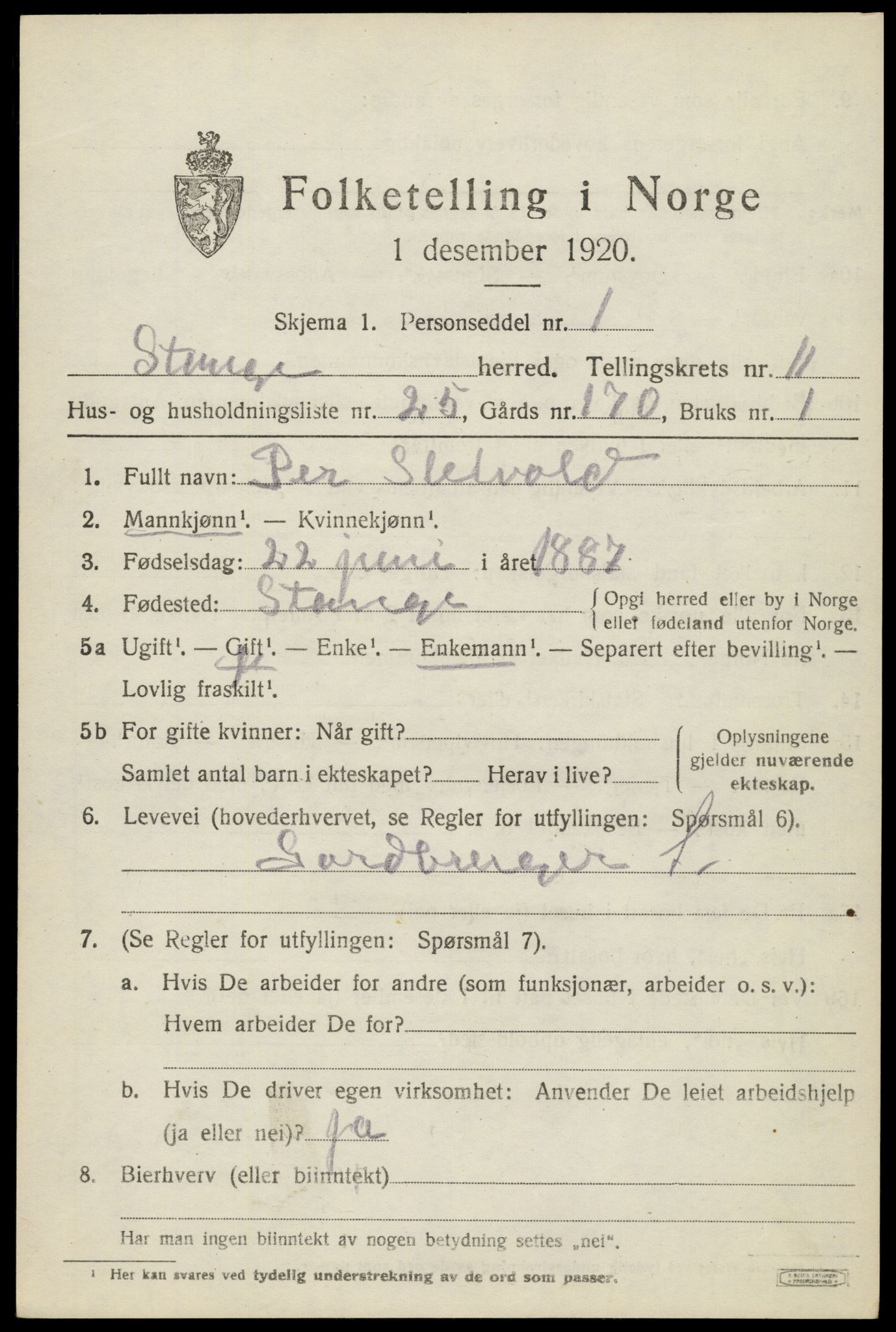 SAH, Folketelling 1920 for 0417 Stange herred, 1920, s. 17115