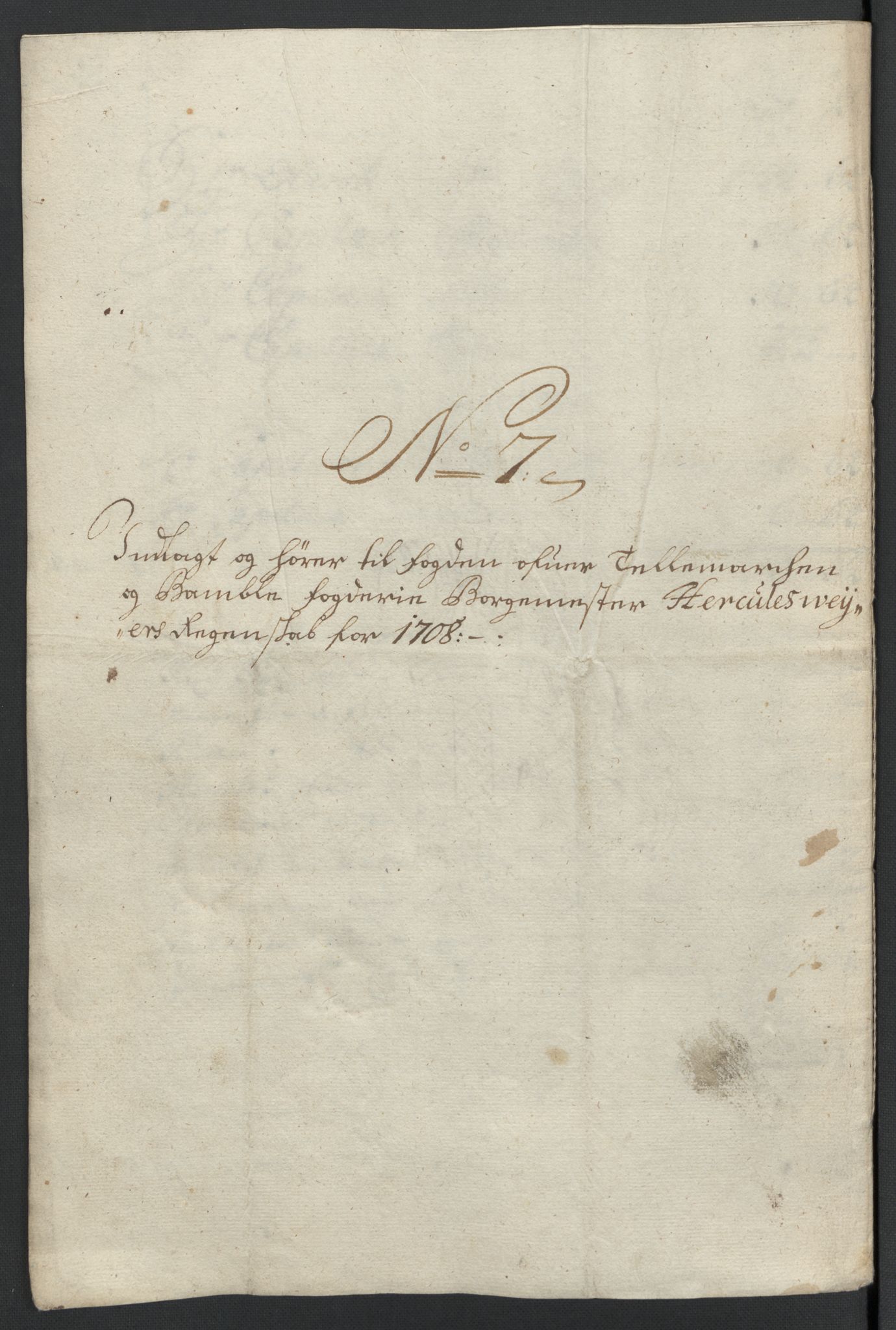 Rentekammeret inntil 1814, Reviderte regnskaper, Fogderegnskap, RA/EA-4092/R36/L2118: Fogderegnskap Øvre og Nedre Telemark og Bamble, 1708-1709, s. 62