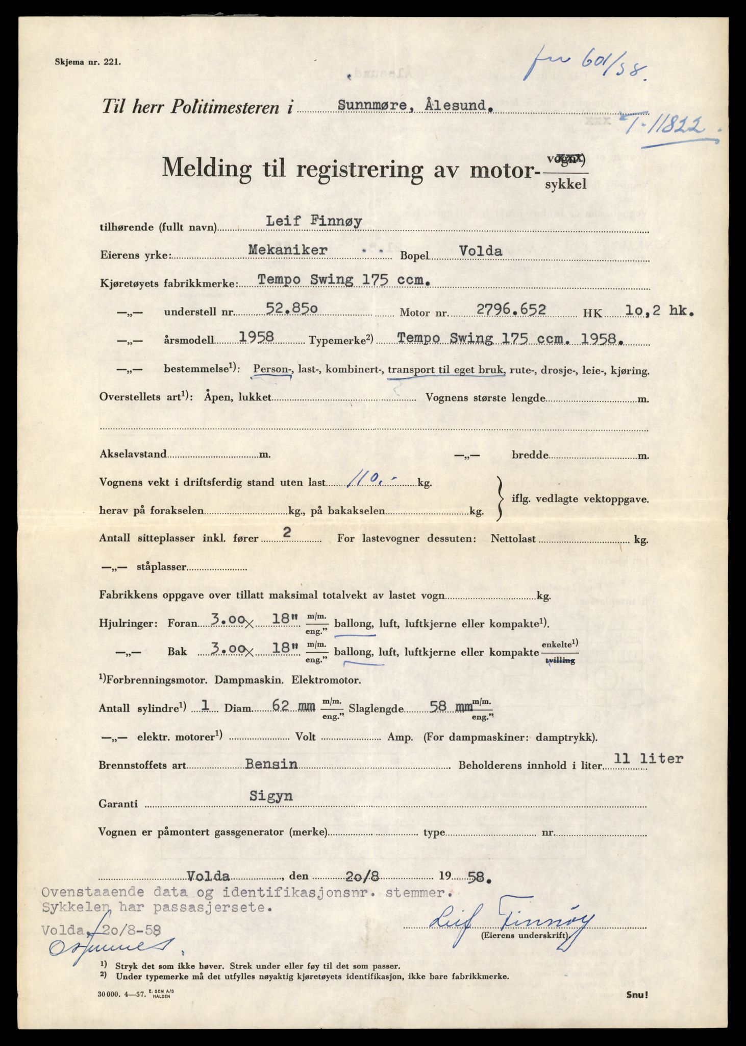 Møre og Romsdal vegkontor - Ålesund trafikkstasjon, AV/SAT-A-4099/F/Fe/L0031: Registreringskort for kjøretøy T 11800 - T 11996, 1927-1998, s. 459