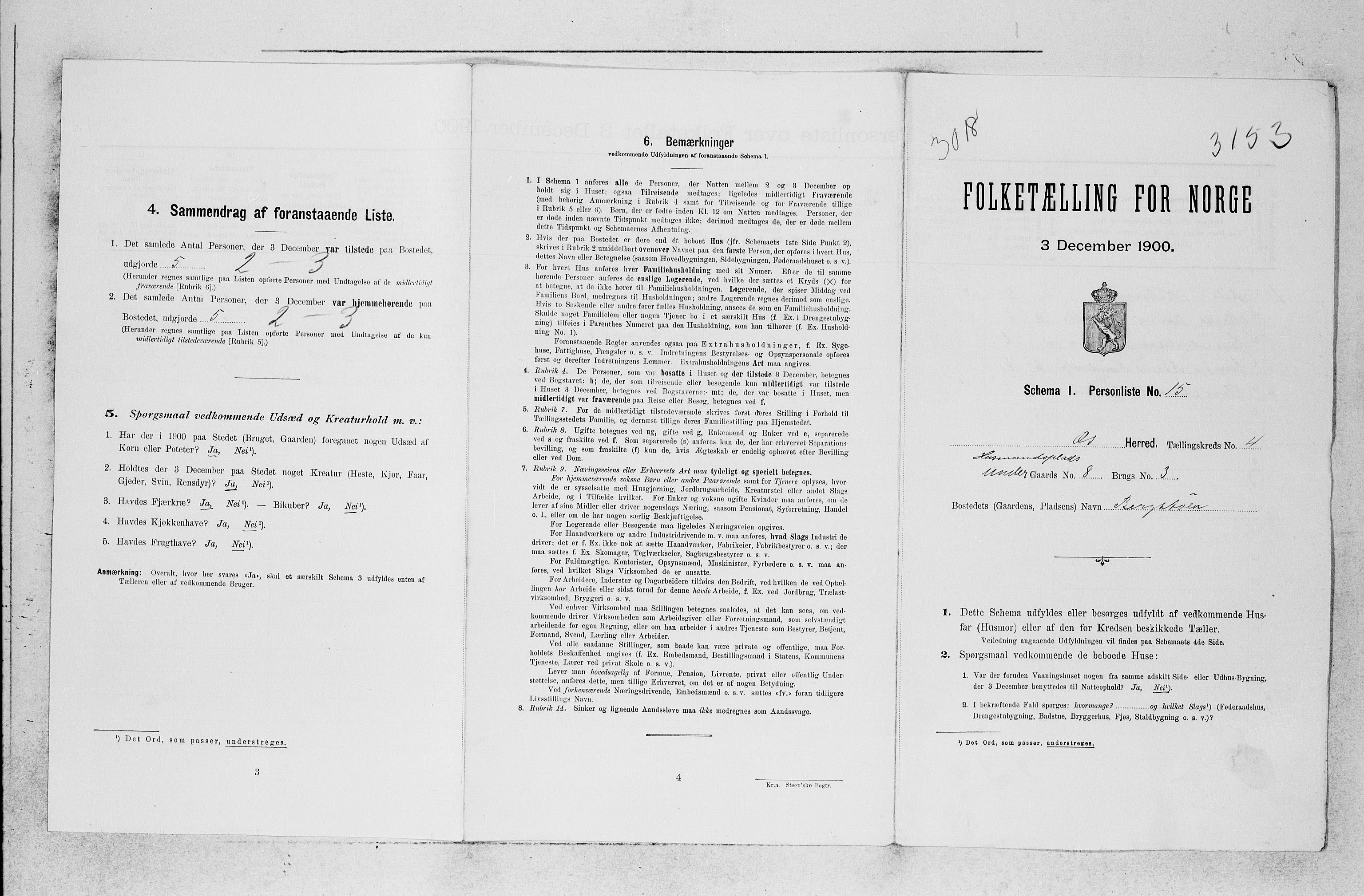 SAB, Folketelling 1900 for 1243 Os herred, 1900, s. 68