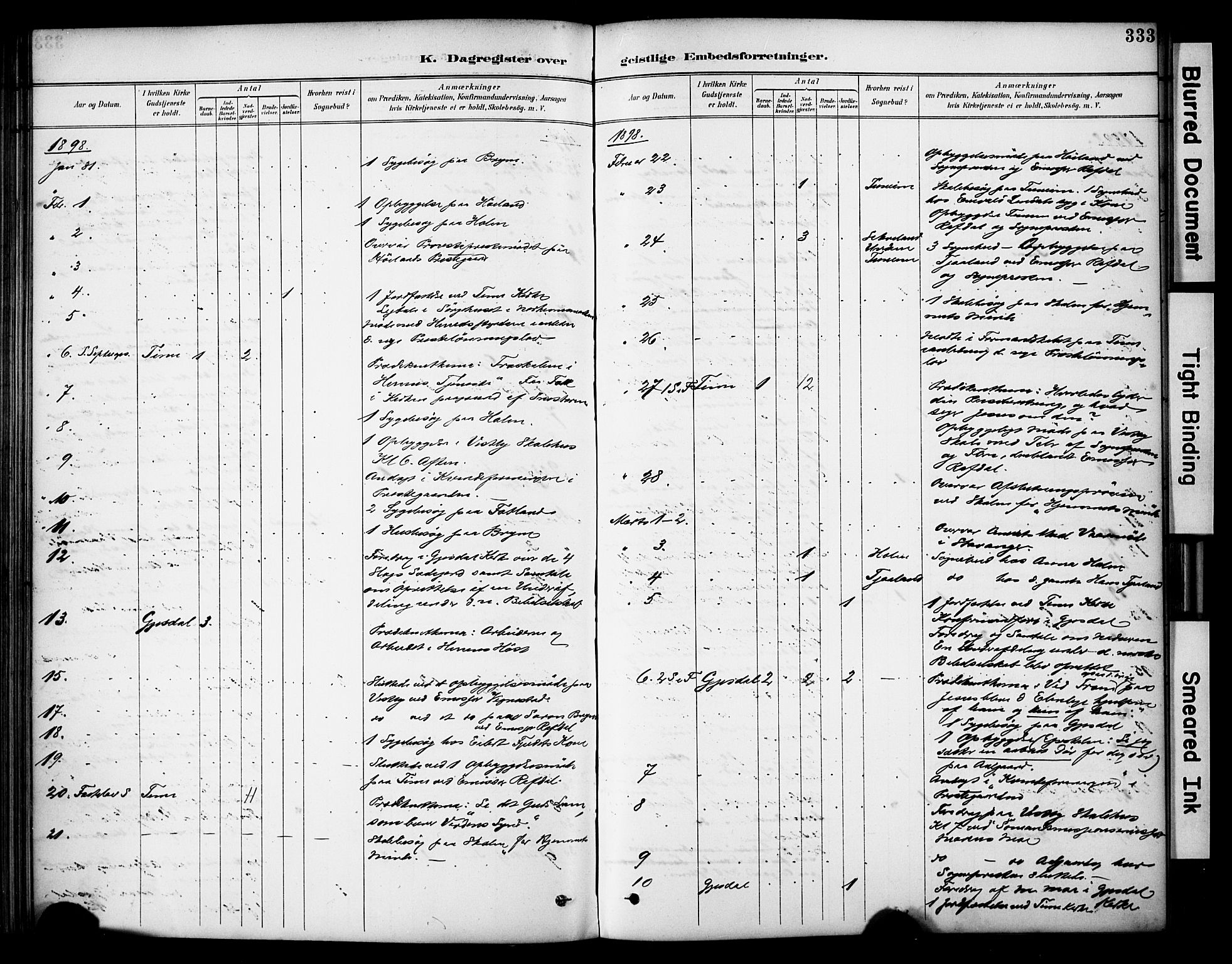 Lye sokneprestkontor, AV/SAST-A-101794/001/30BA/L0011: Ministerialbok nr. A 9, 1893-1903, s. 333