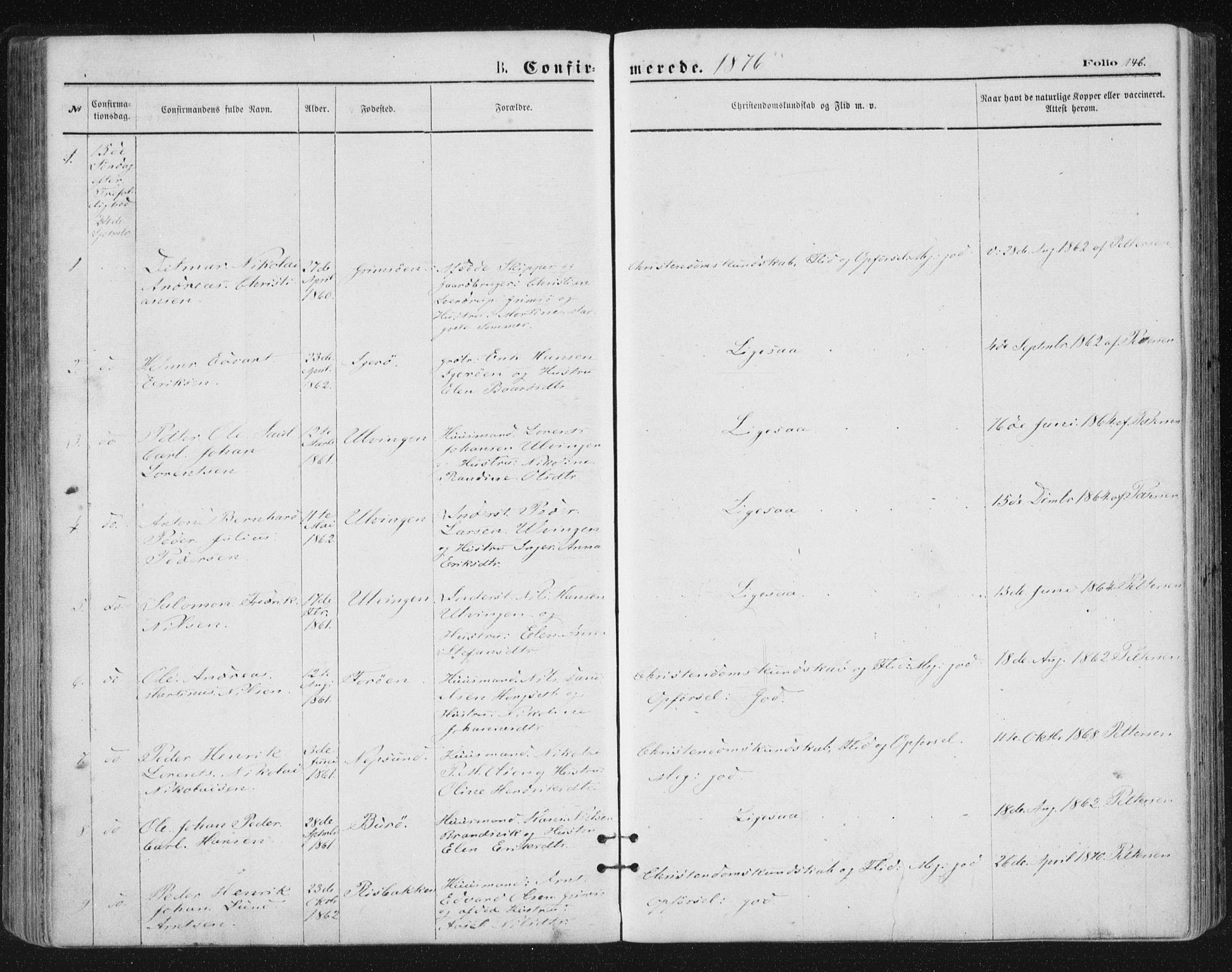 Ministerialprotokoller, klokkerbøker og fødselsregistre - Nordland, AV/SAT-A-1459/816/L0241: Ministerialbok nr. 816A07, 1870-1885, s. 146