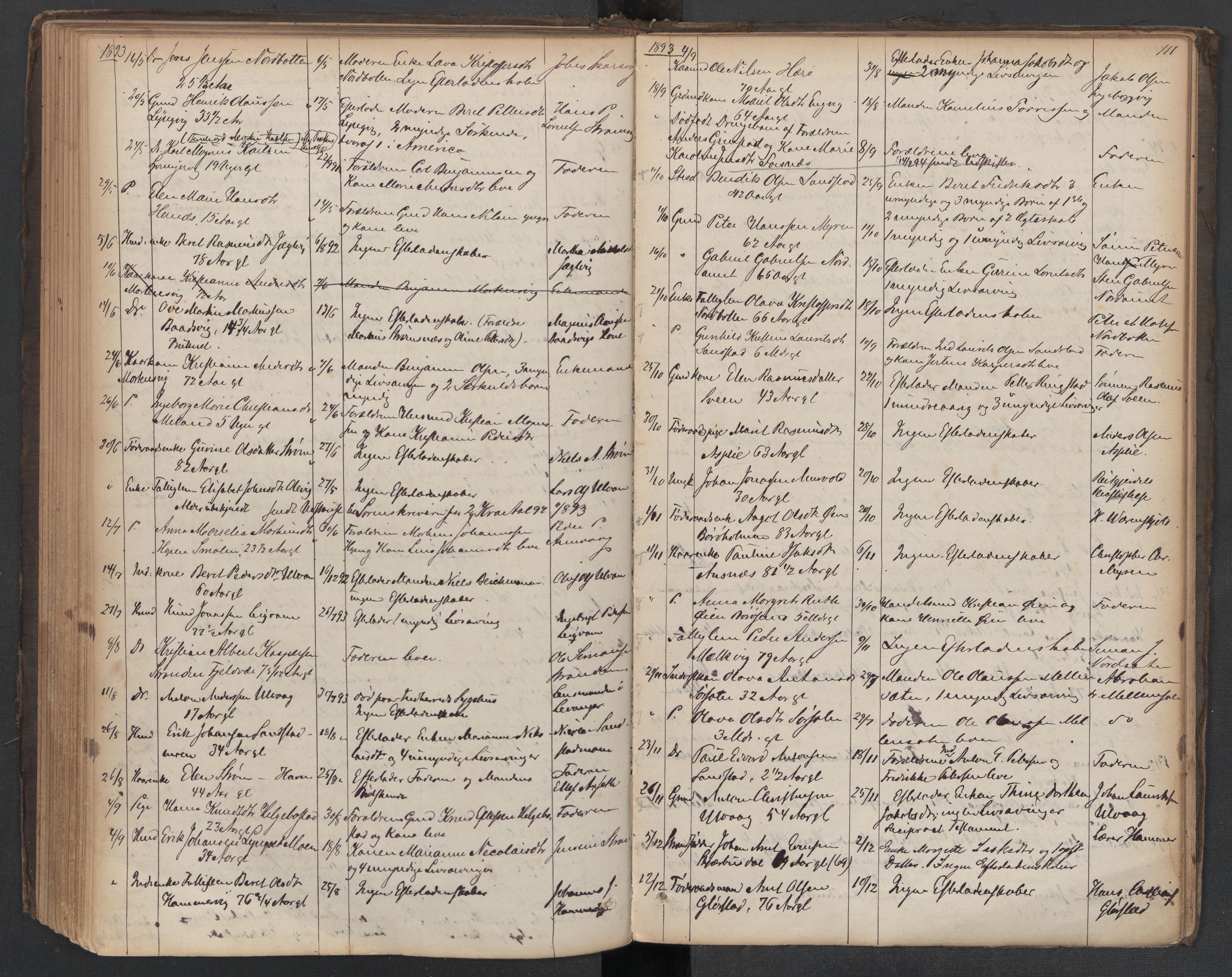 Hitra lensmannskontor, AV/SAT-A-1052/1/02/L0001: 2.01.01 Dødsfallsprotokoll, 1863-1909, s. 111