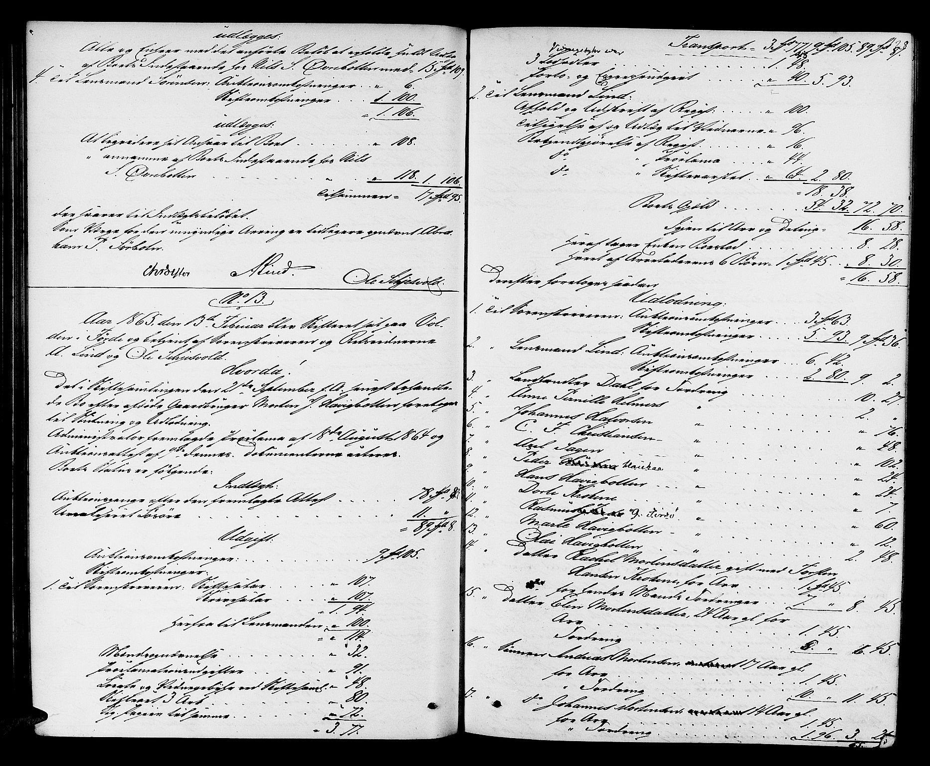 Sunnfjord tingrett, AV/SAB-A-3201/1/H/Hd/L0003: Skifteutlodningsprotokoll, 1863-1868, s. 127b-128a