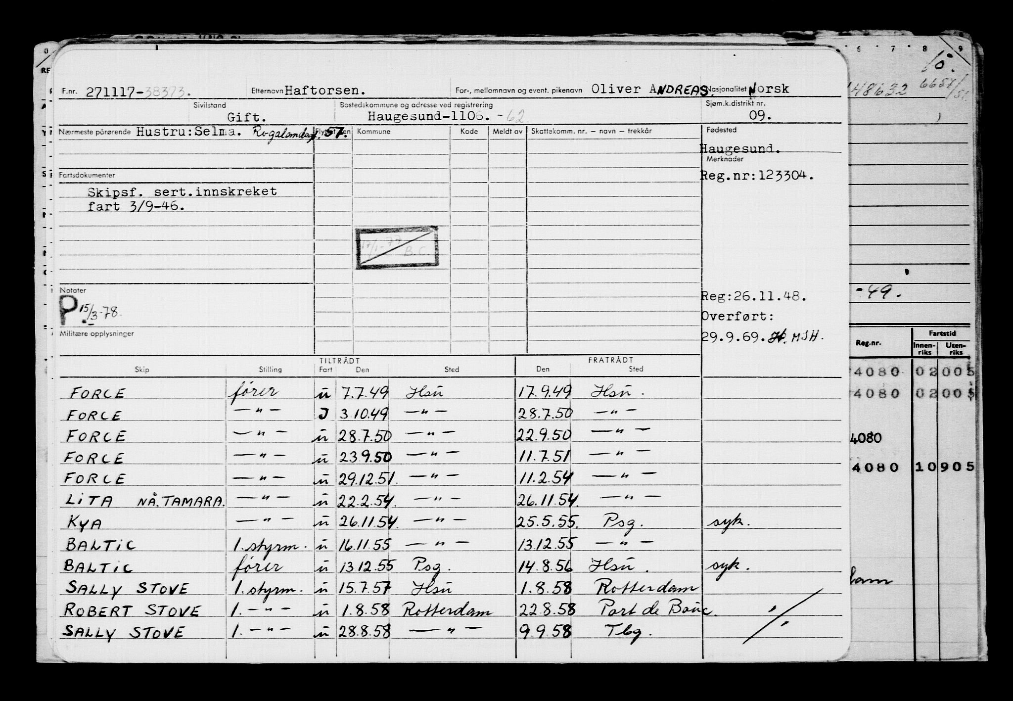 Direktoratet for sjømenn, AV/RA-S-3545/G/Gb/L0153: Hovedkort, 1917, s. 448