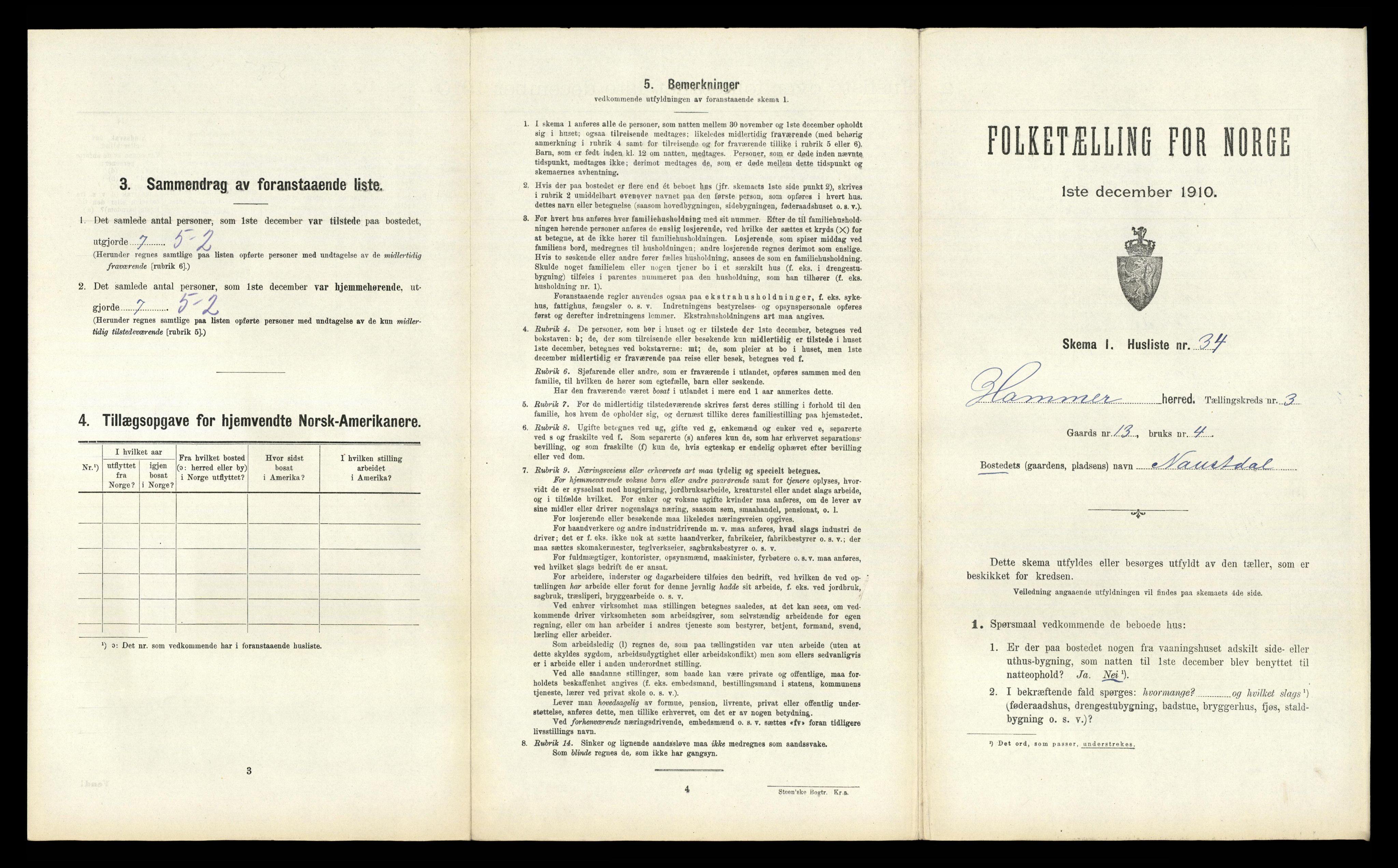 RA, Folketelling 1910 for 1254 Hamre herred, 1910, s. 214
