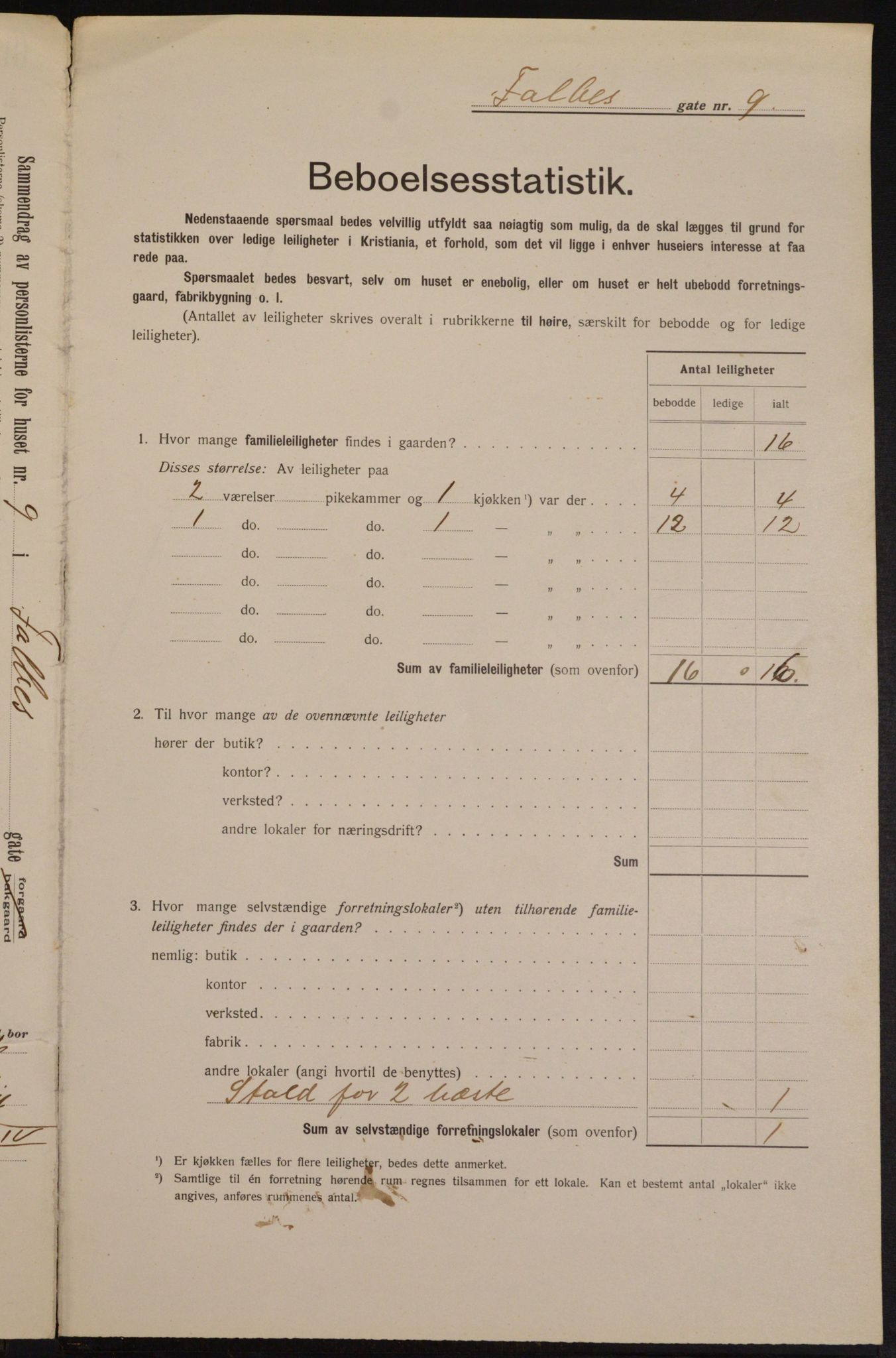 OBA, Kommunal folketelling 1.2.1913 for Kristiania, 1913, s. 23311