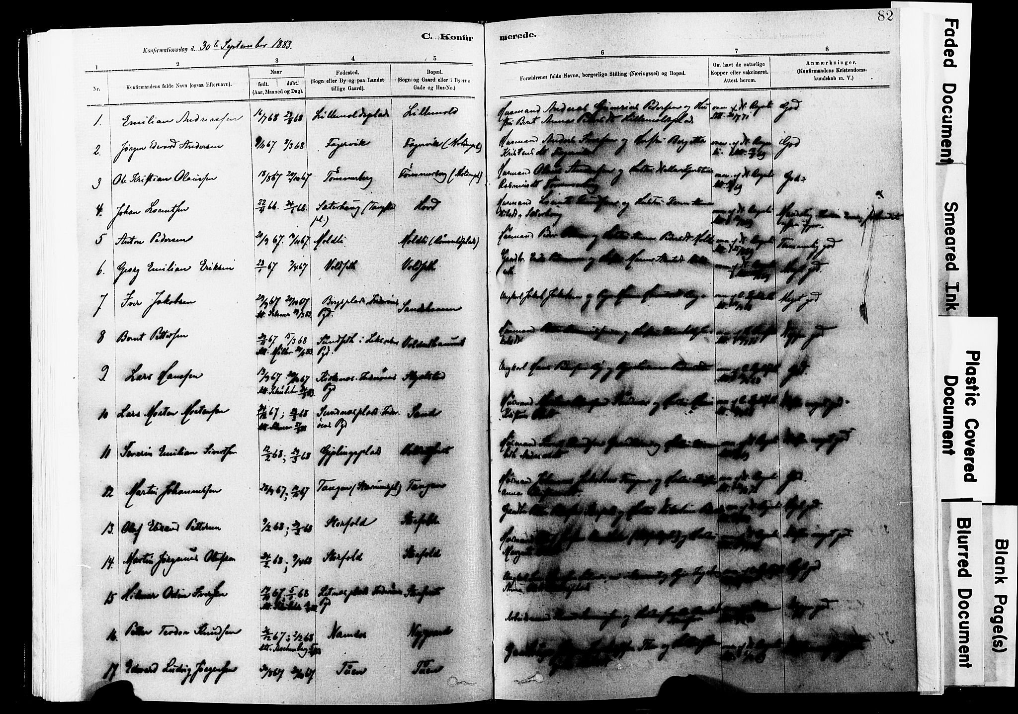 Ministerialprotokoller, klokkerbøker og fødselsregistre - Nord-Trøndelag, SAT/A-1458/744/L0420: Ministerialbok nr. 744A04, 1882-1904, s. 82