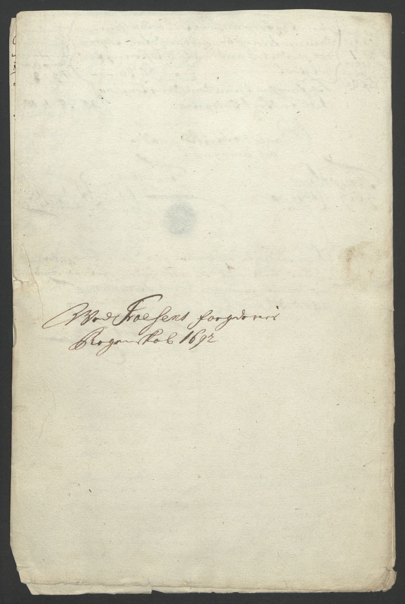 Rentekammeret inntil 1814, Reviderte regnskaper, Fogderegnskap, RA/EA-4092/R57/L3849: Fogderegnskap Fosen, 1692-1693, s. 230