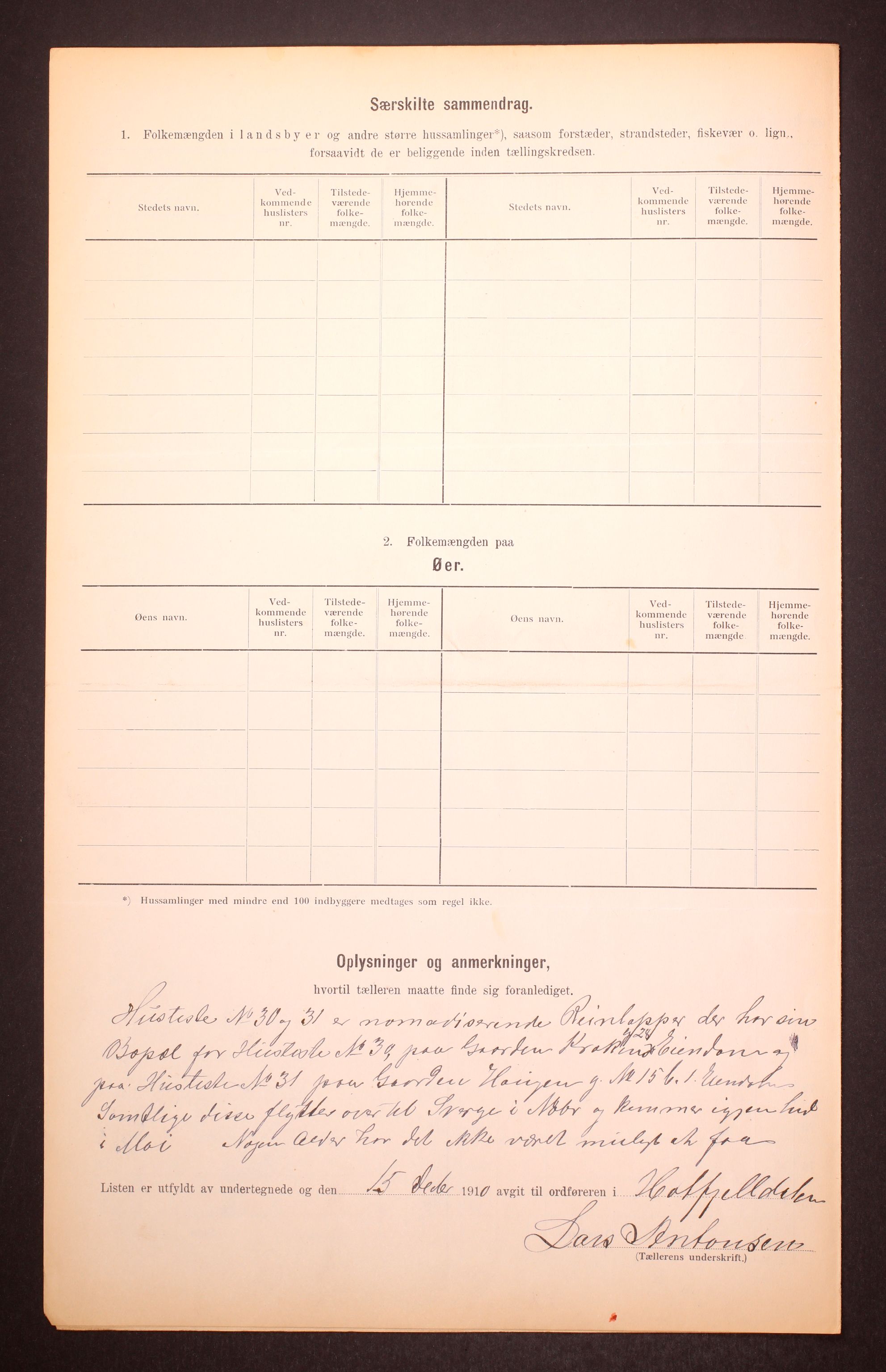 RA, Folketelling 1910 for 1826 Hattfjelldal herred, 1910, s. 6