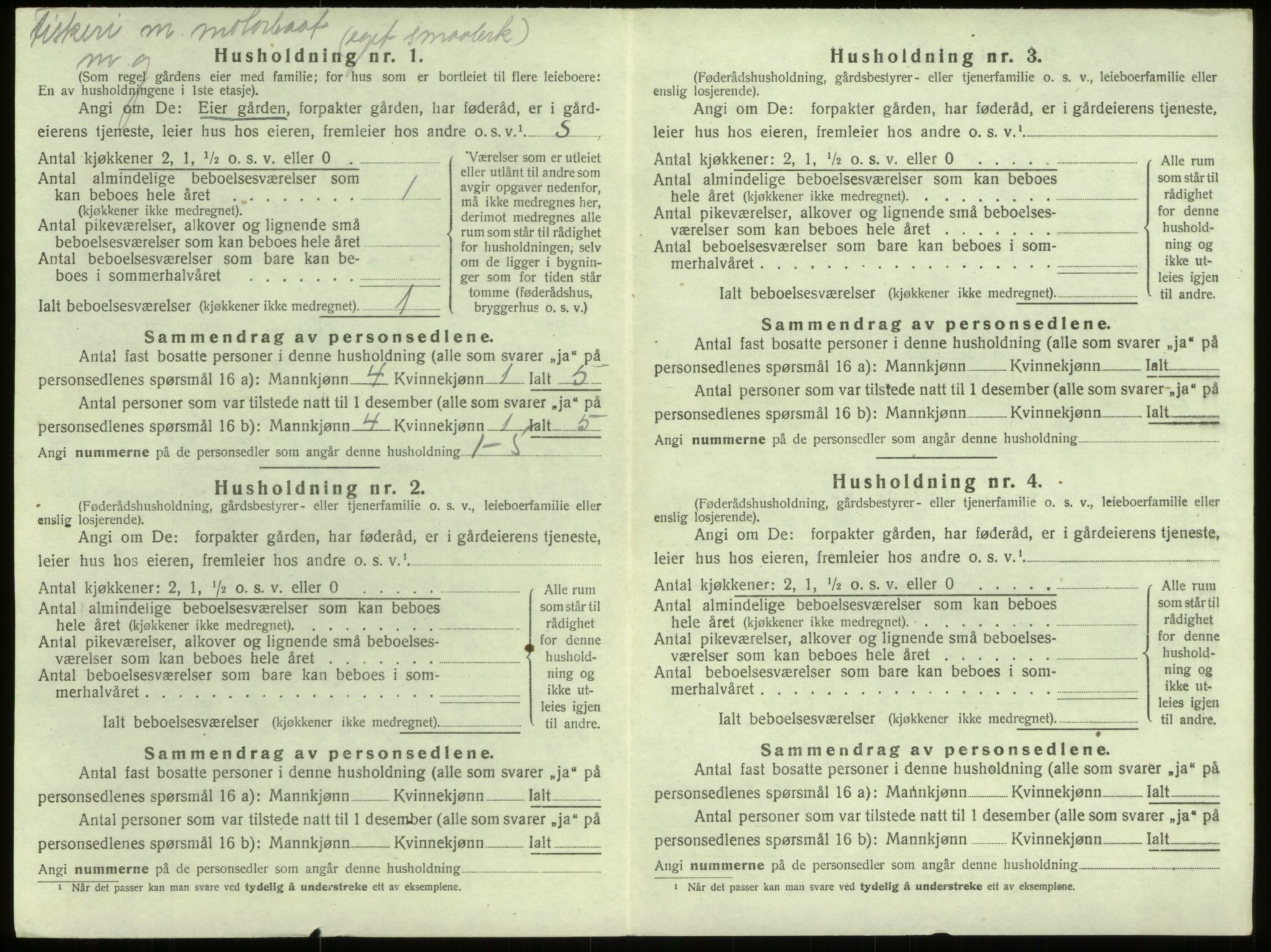 SAB, Folketelling 1920 for 1441 Selje herred, 1920, s. 926