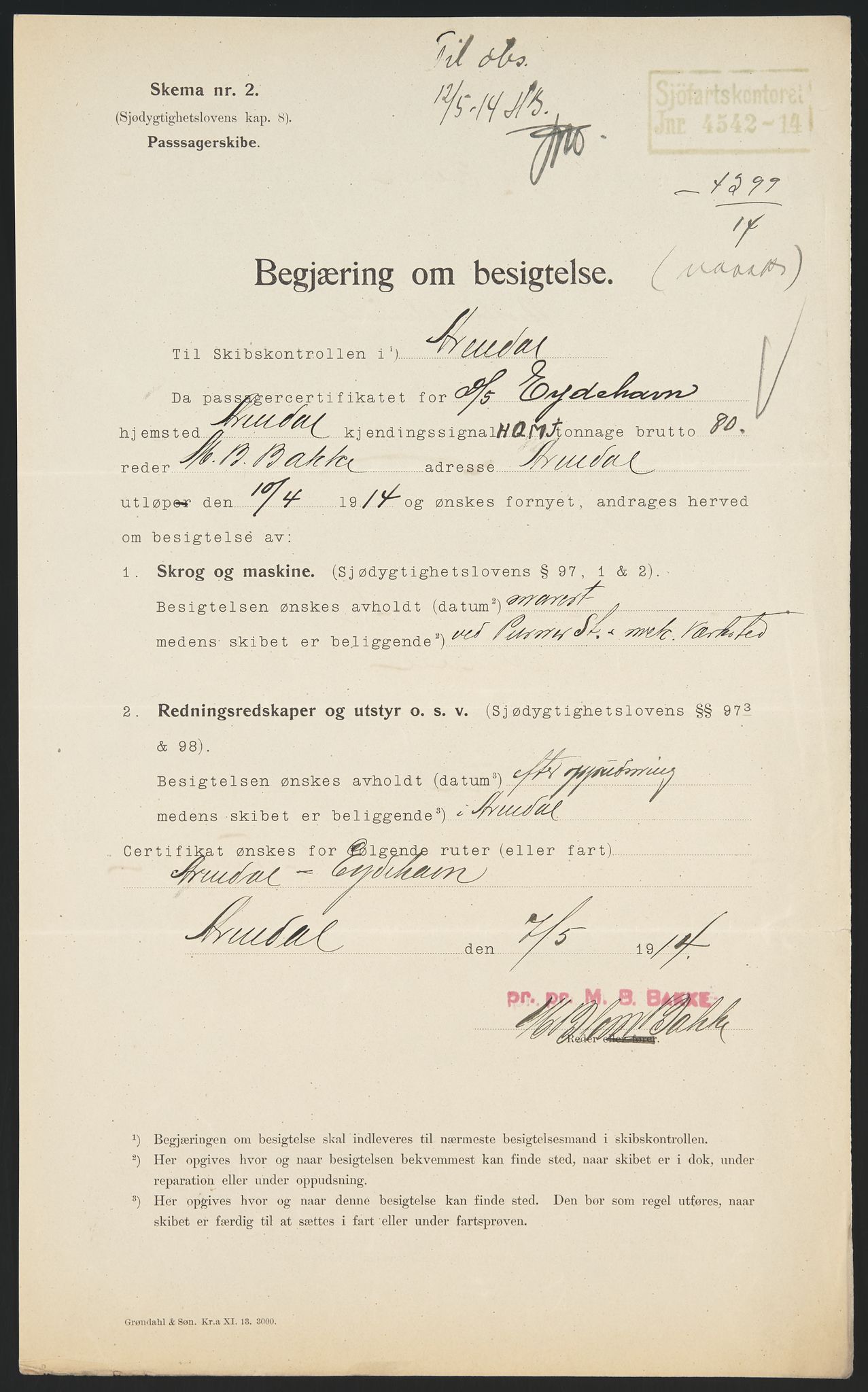 Sjøfartsdirektoratet med forløpere, skipsmapper slettede skip, RA/S-4998/F/Fa/L0228: --, 1860-1927, s. 542