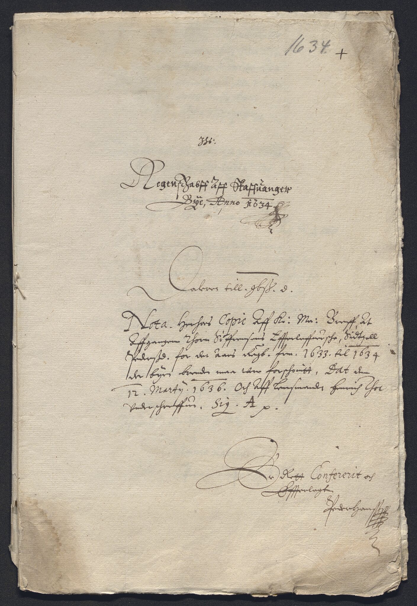 Rentekammeret inntil 1814, Reviderte regnskaper, Byregnskaper, RA/EA-4066/R/Ro/L0298: [O1] By- og kontribusjonsregnskap, 1624-1639, s. 103