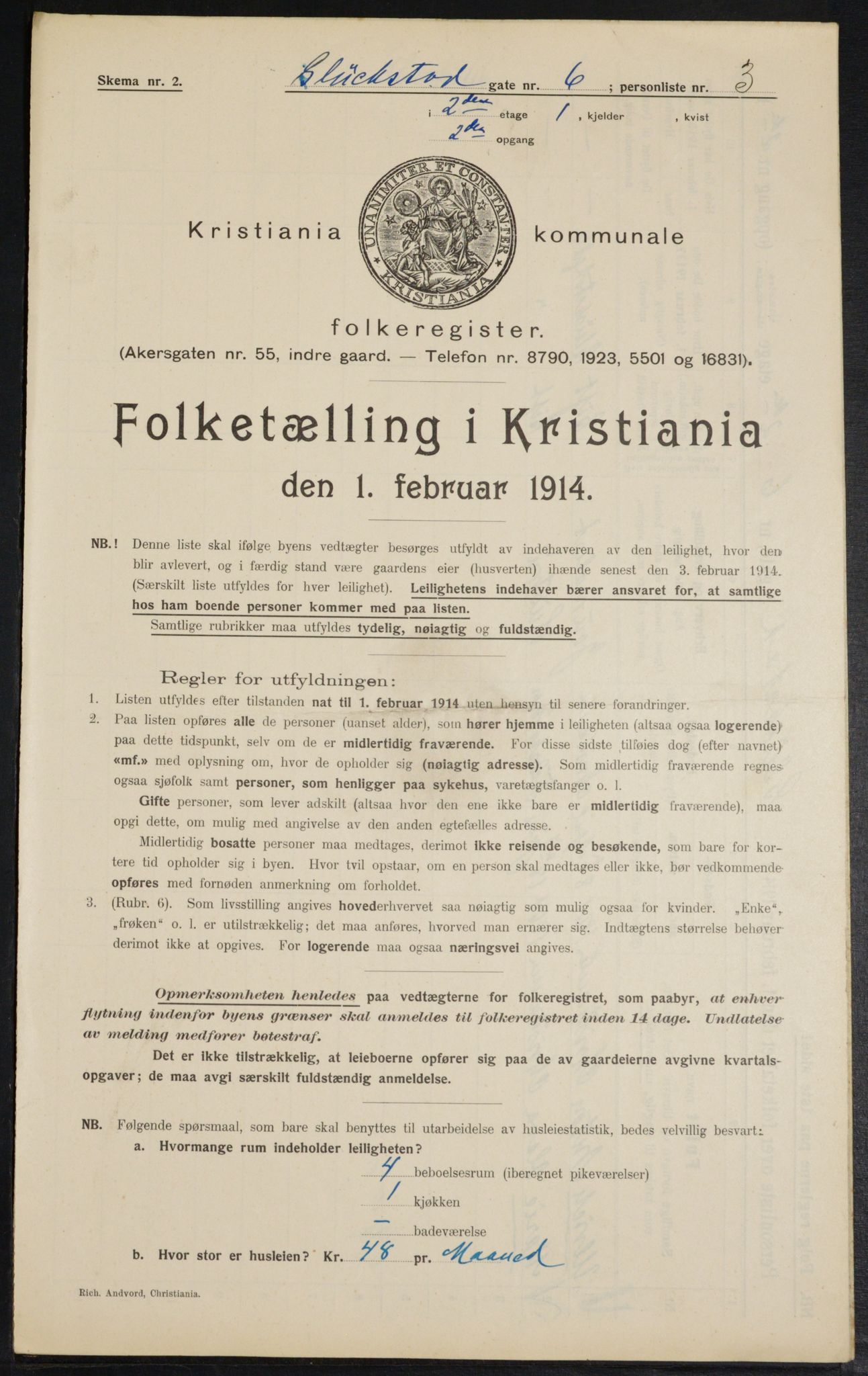 OBA, Kommunal folketelling 1.2.1914 for Kristiania, 1914, s. 29640