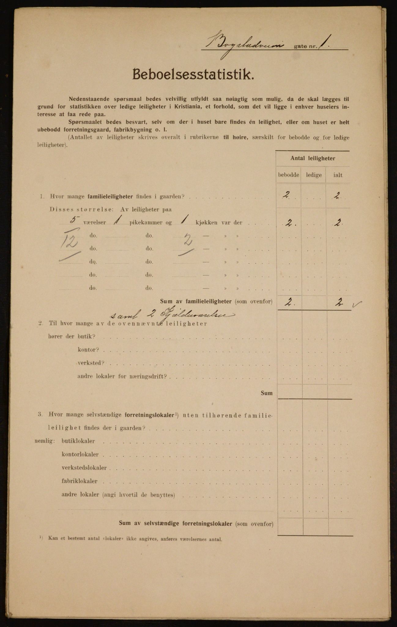 OBA, Kommunal folketelling 1.2.1910 for Kristiania, 1910, s. 6572