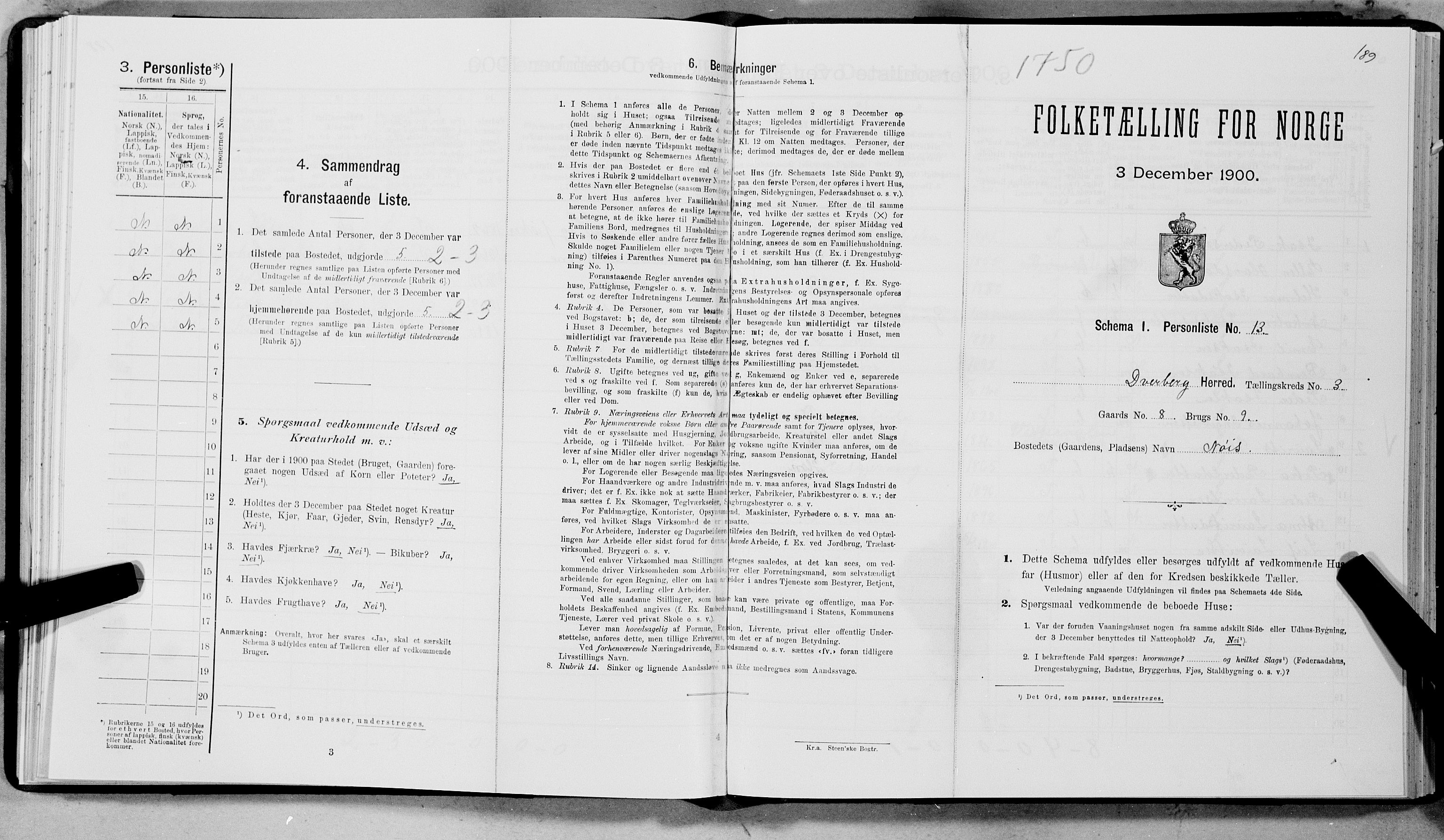 SAT, Folketelling 1900 for 1872 Dverberg herred, 1900, s. 220