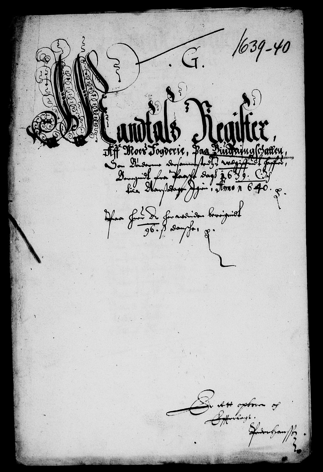 Rentekammeret inntil 1814, Reviderte regnskaper, Lensregnskaper, RA/EA-5023/R/Rb/Rba/L0147: Akershus len, 1639-1640