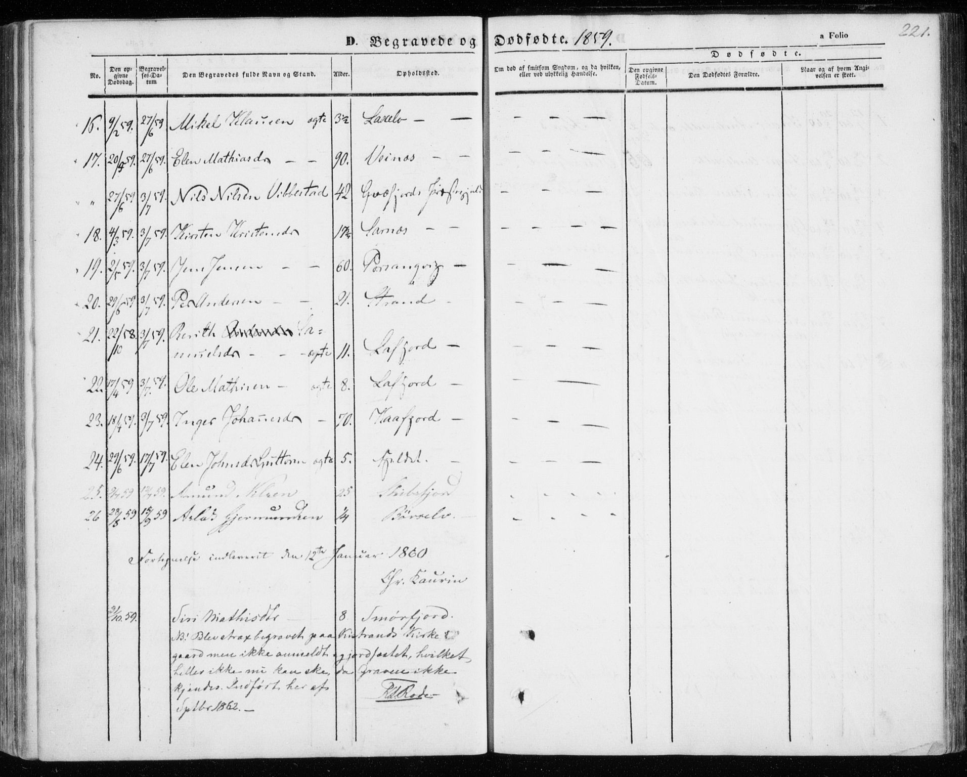 Kistrand/Porsanger sokneprestembete, AV/SATØ-S-1351/H/Ha/L0004.kirke: Ministerialbok nr. 4, 1843-1860, s. 221