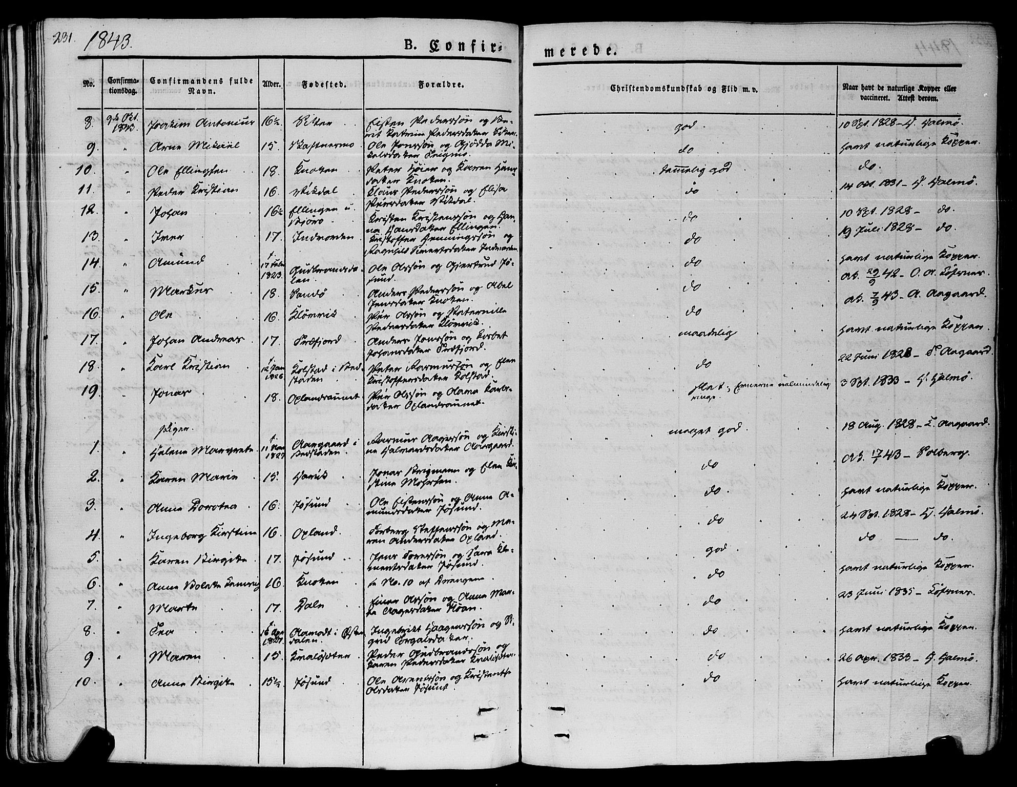 Ministerialprotokoller, klokkerbøker og fødselsregistre - Nord-Trøndelag, SAT/A-1458/773/L0614: Ministerialbok nr. 773A05, 1831-1856, s. 231