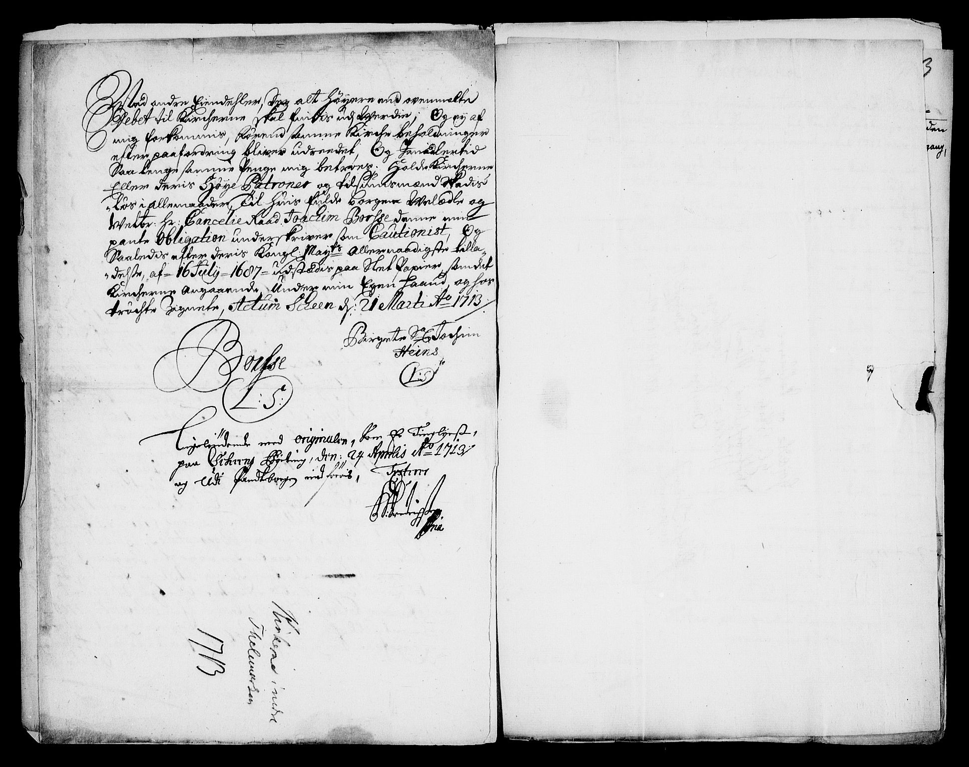 Danske Kanselli, Skapsaker, RA/EA-4061/G/L0019: Tillegg til skapsakene, 1616-1753, s. 389