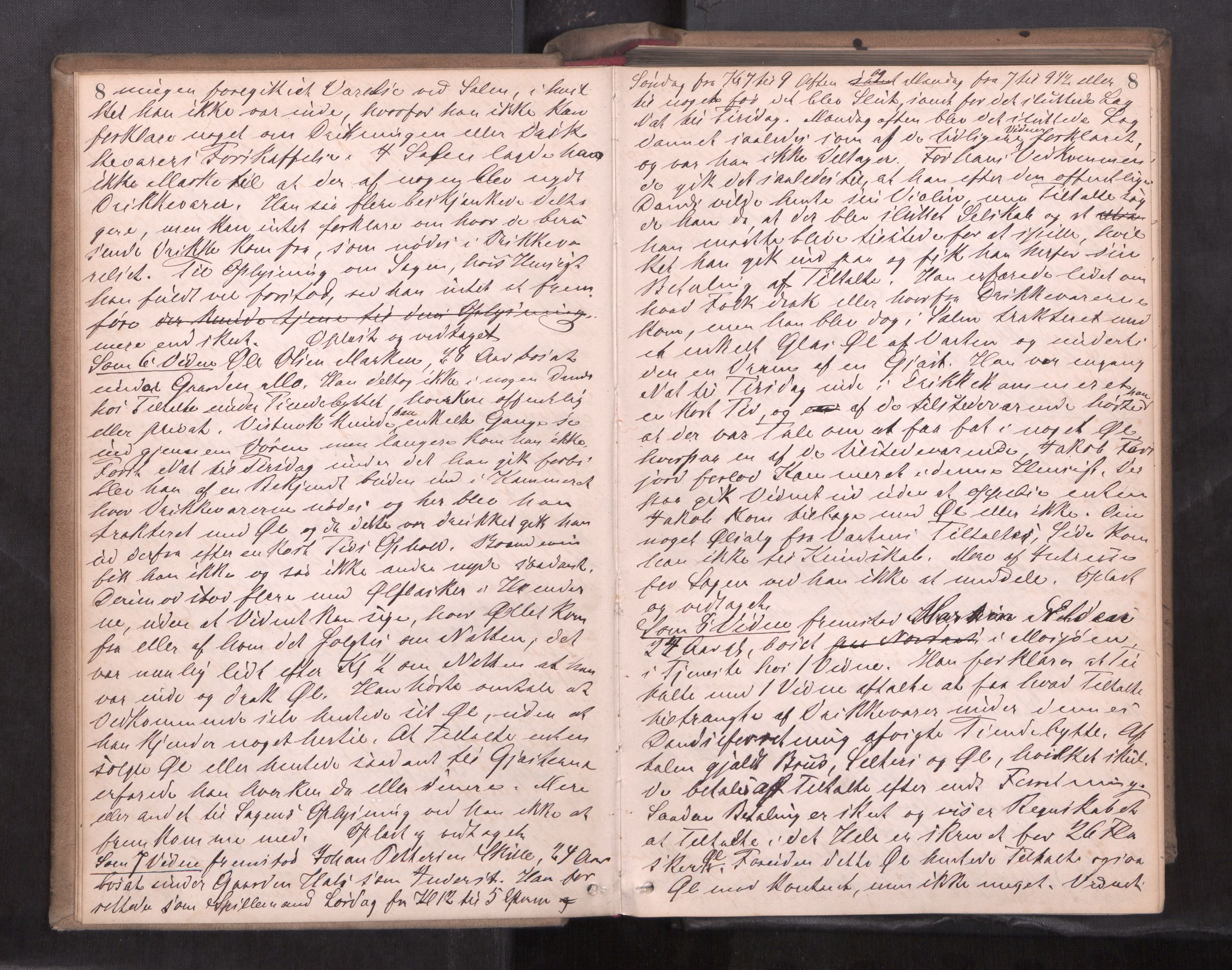 Søndre Helgeland sorenskriveri, AV/SAT-A-4575/1/1/1B/1Ba/L0012: ekstrarettsprotokoll, 1882-1886, s. 8