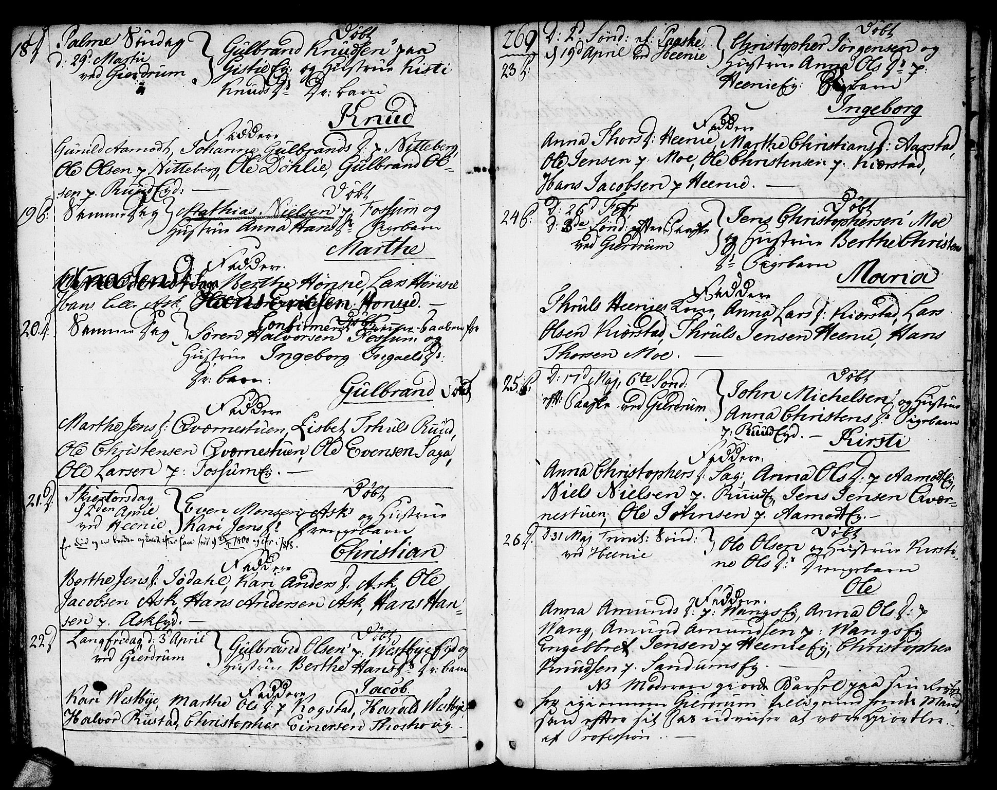 Gjerdrum prestekontor Kirkebøker, SAO/A-10412b/F/Fa/L0002: Ministerialbok nr. I 2, 1737-1797, s. 269