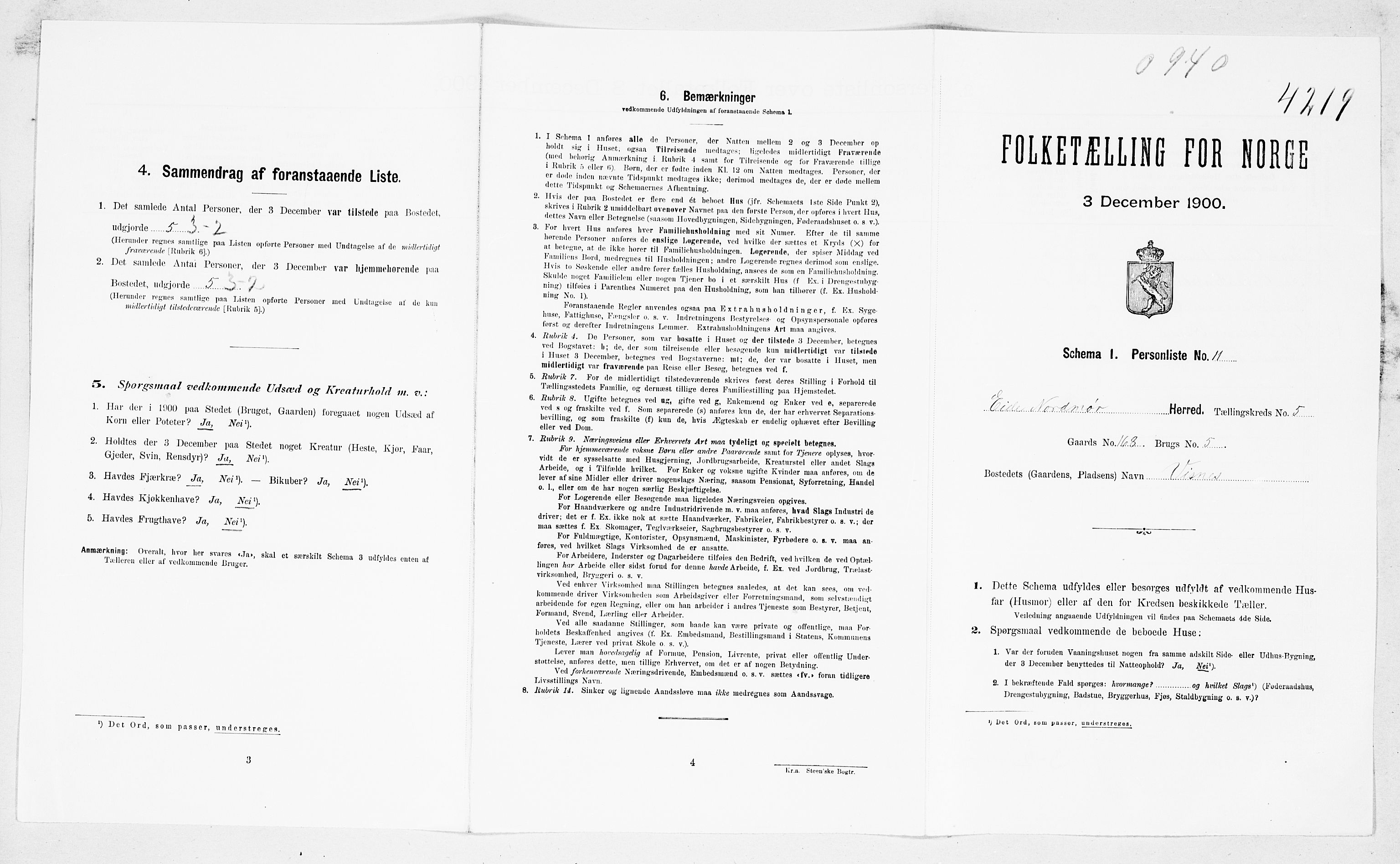 SAT, Folketelling 1900 for 1551 Eide herred, 1900, s. 387