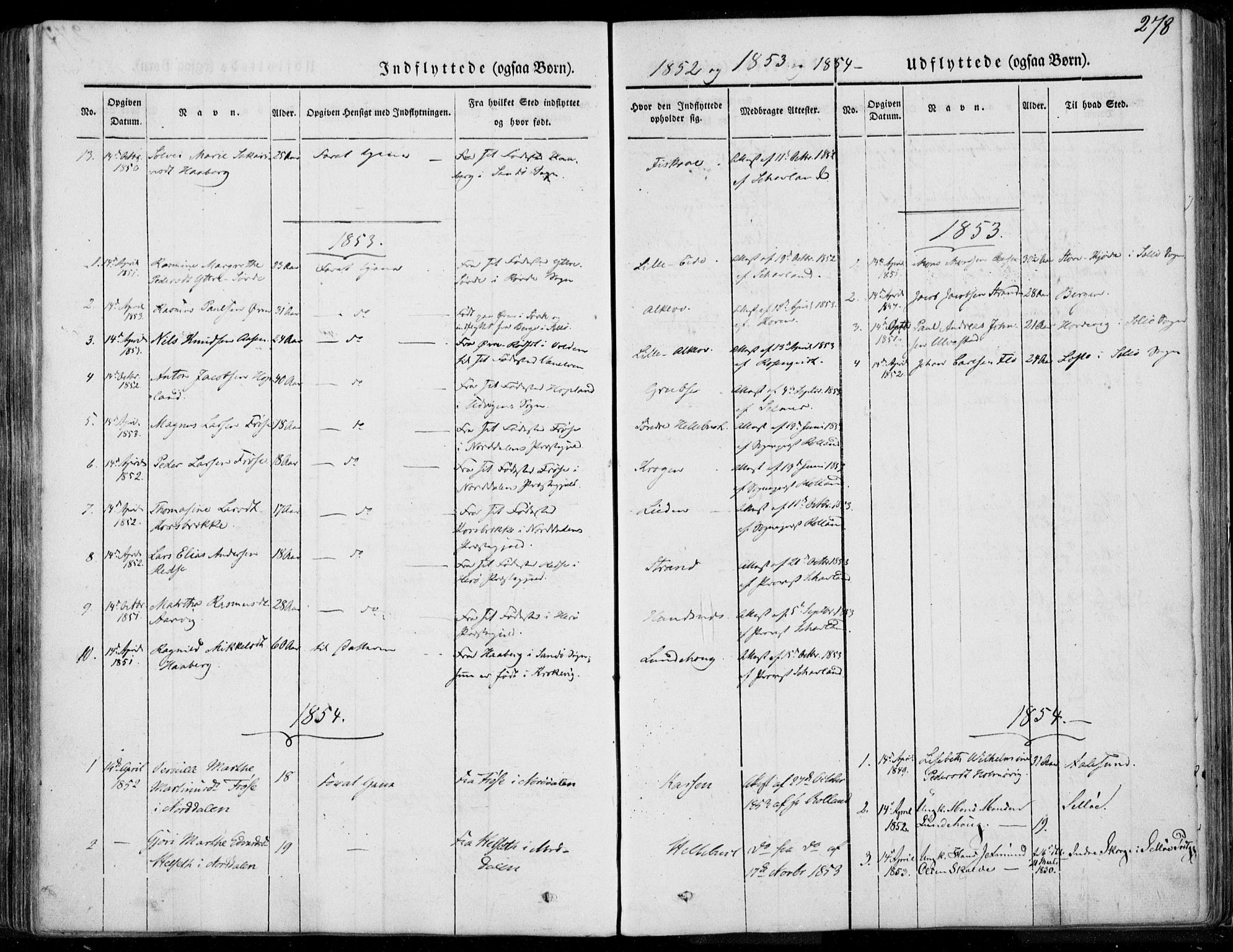 Ministerialprotokoller, klokkerbøker og fødselsregistre - Møre og Romsdal, AV/SAT-A-1454/501/L0006: Ministerialbok nr. 501A06, 1844-1868, s. 278
