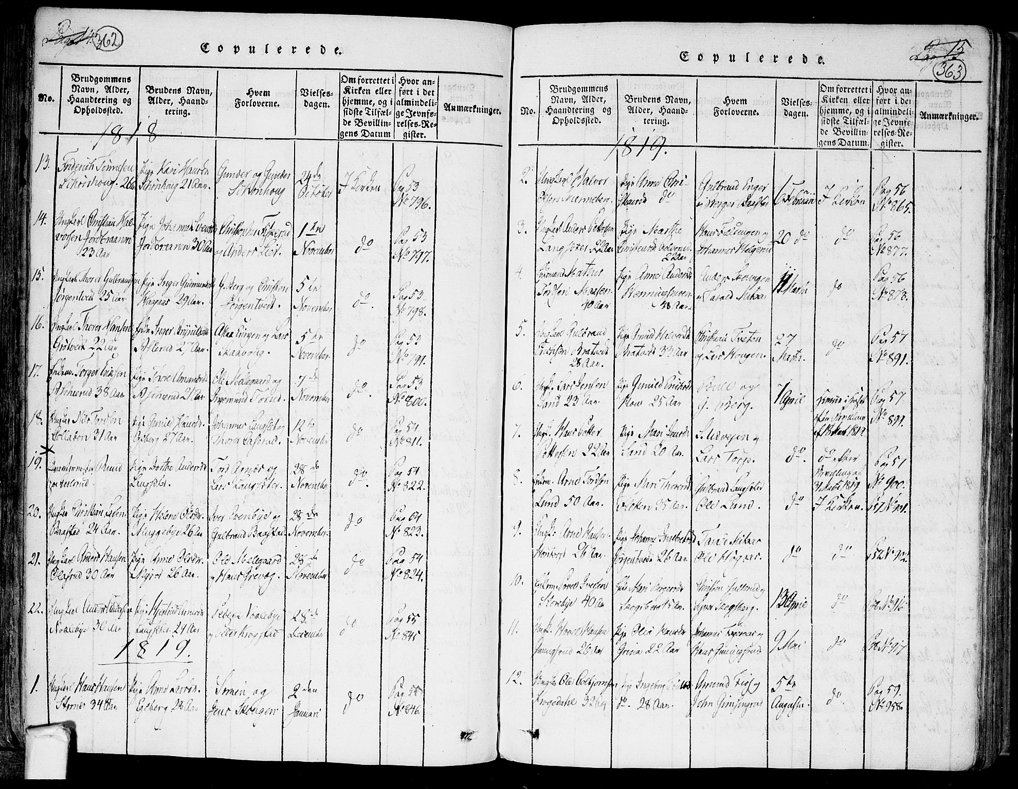 Trøgstad prestekontor Kirkebøker, AV/SAO-A-10925/F/Fa/L0006: Ministerialbok nr. I 6, 1815-1844, s. 362-363