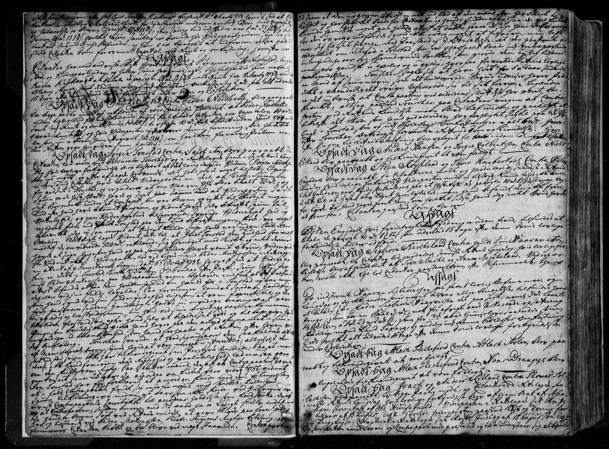 Lister sorenskriveri, SAK/1221-0003/F/Fa/L0060: Tingbok nr 60, 1759-1763, s. 1b-2a