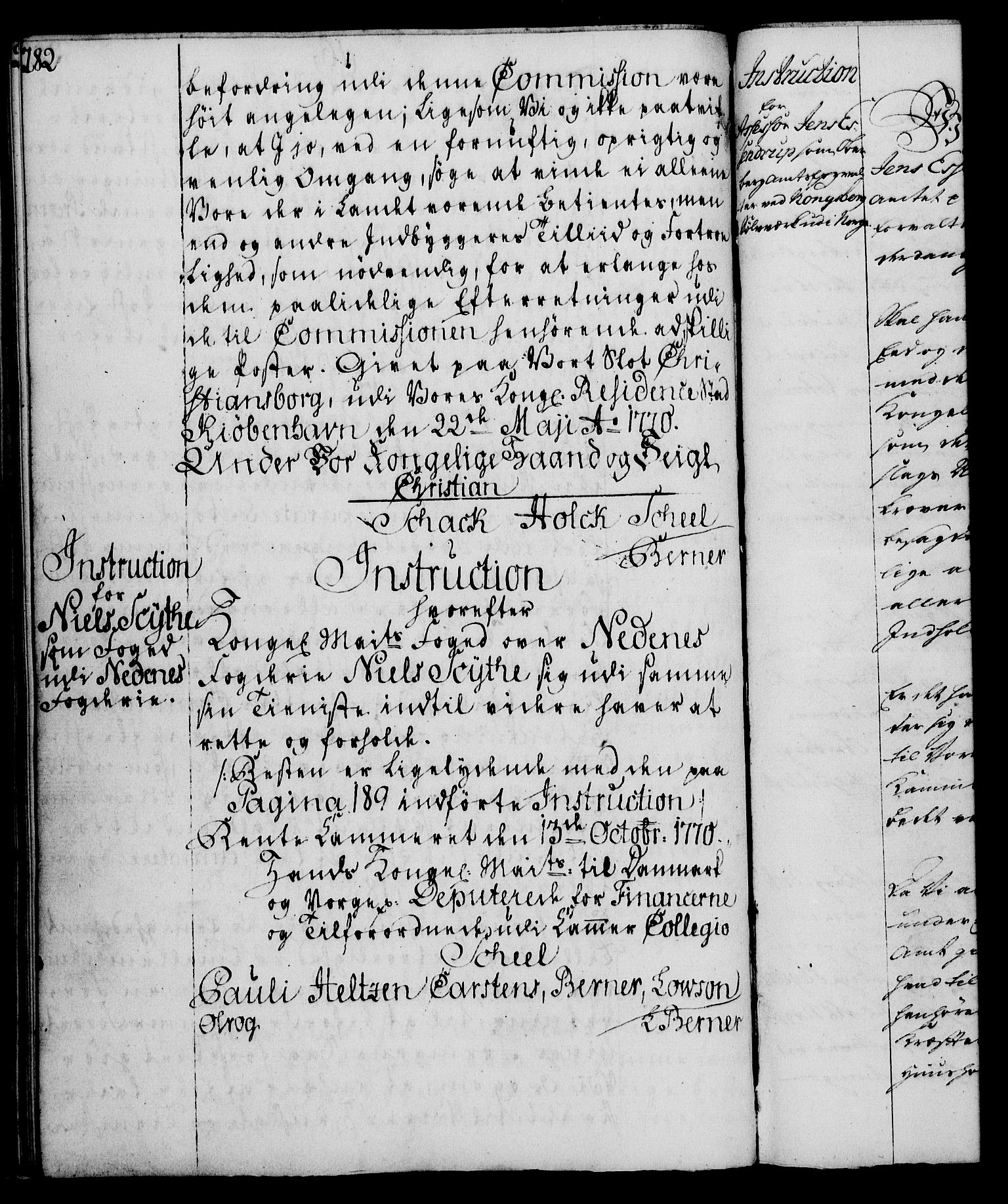 Rentekammeret, Kammerkanselliet, RA/EA-3111/G/Gg/Ggi/L0003: Norsk instruksjonsprotokoll med register (merket RK 53.36), 1751-1775, s. 282