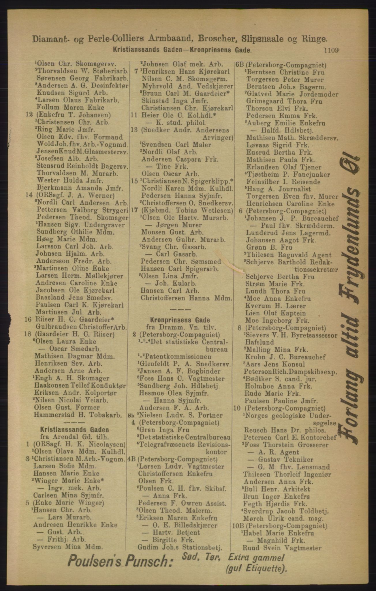 Kristiania/Oslo adressebok, PUBL/-, 1906, s. 1109