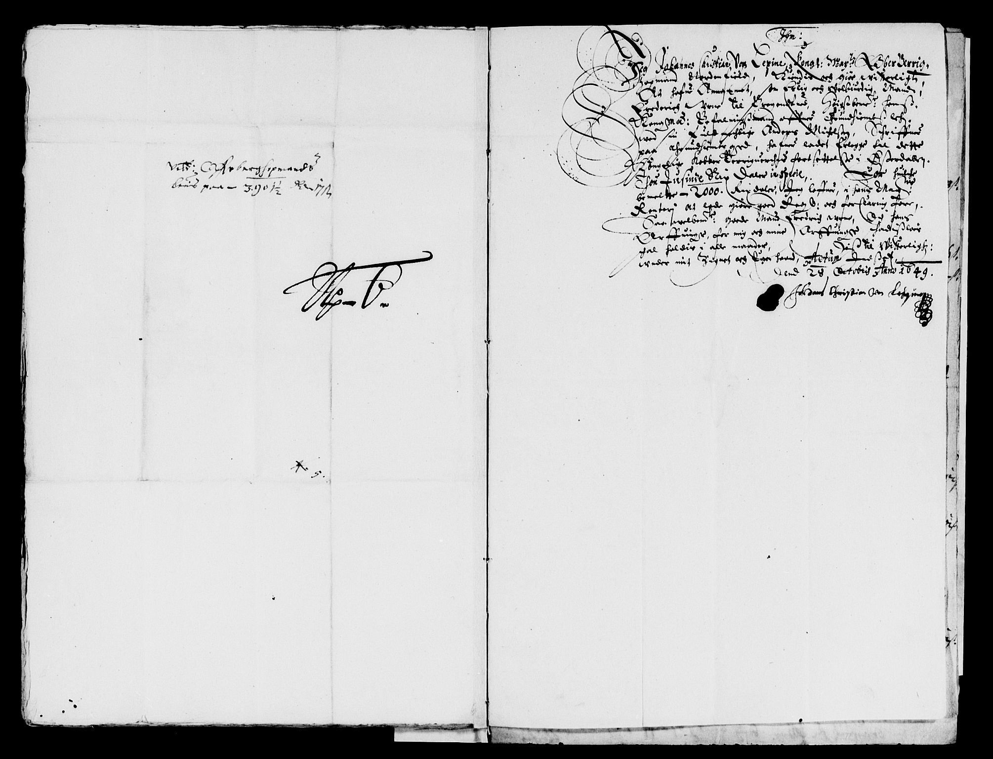 Rentekammeret inntil 1814, Reviderte regnskaper, Lensregnskaper, AV/RA-EA-5023/R/Rb/Rbw/L0095: Trondheim len, 1649-1650