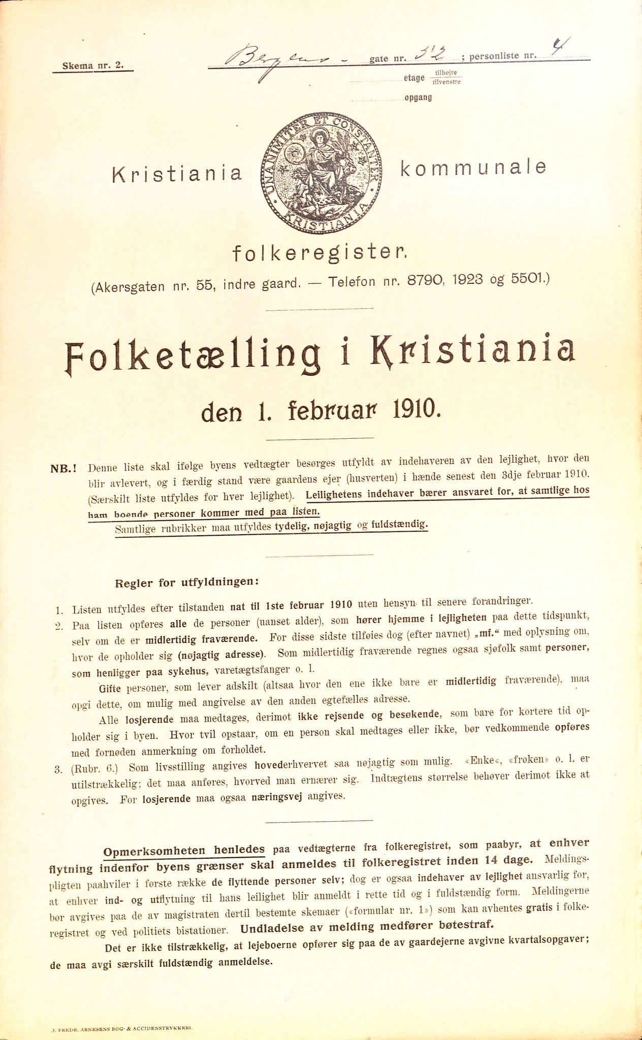 OBA, Kommunal folketelling 1.2.1910 for Kristiania, 1910, s. 3859