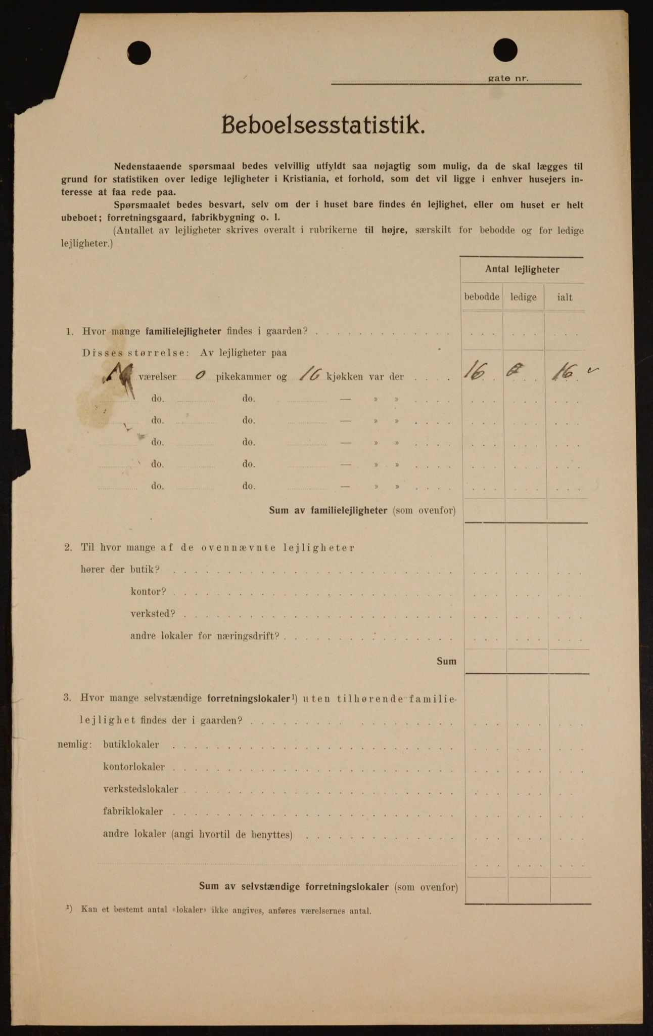 OBA, Kommunal folketelling 1.2.1909 for Kristiania kjøpstad, 1909, s. 32557