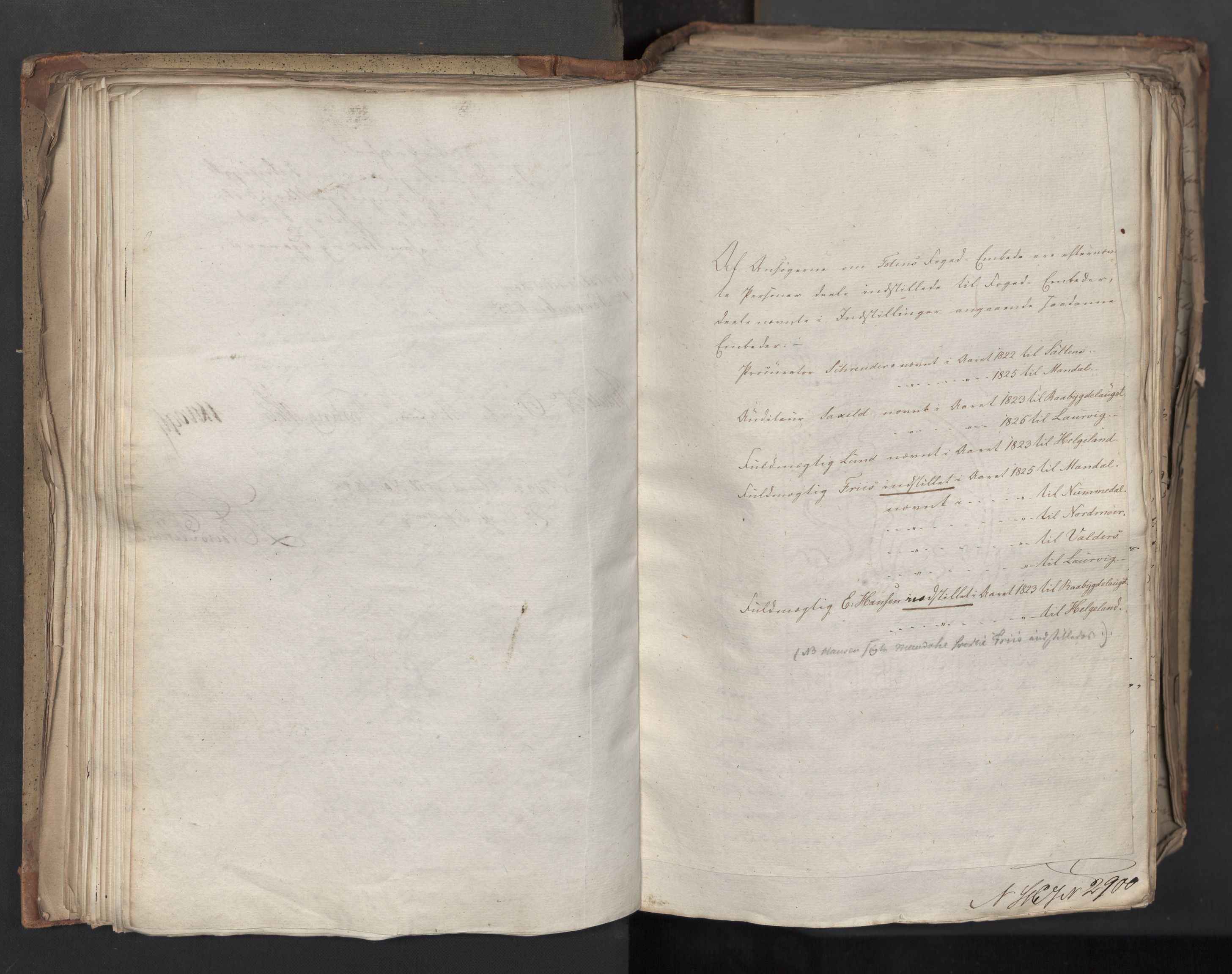 Statsrådsavdelingen i Stockholm, AV/RA-S-1003/D/Da/L0044: Regjeringsinnstillinger nr. 2846-3066, 1825, s. 123