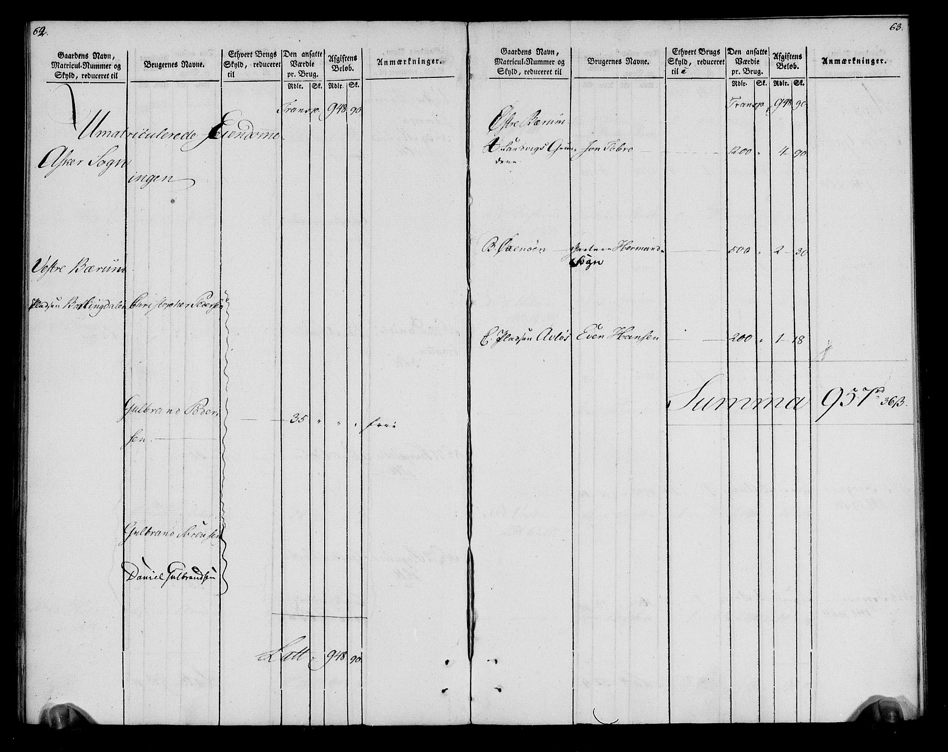 Rentekammeret inntil 1814, Realistisk ordnet avdeling, AV/RA-EA-4070/N/Ne/Nea/L0012: Aker fogderi. Oppebørselsregister, 1803-1804, s. 34