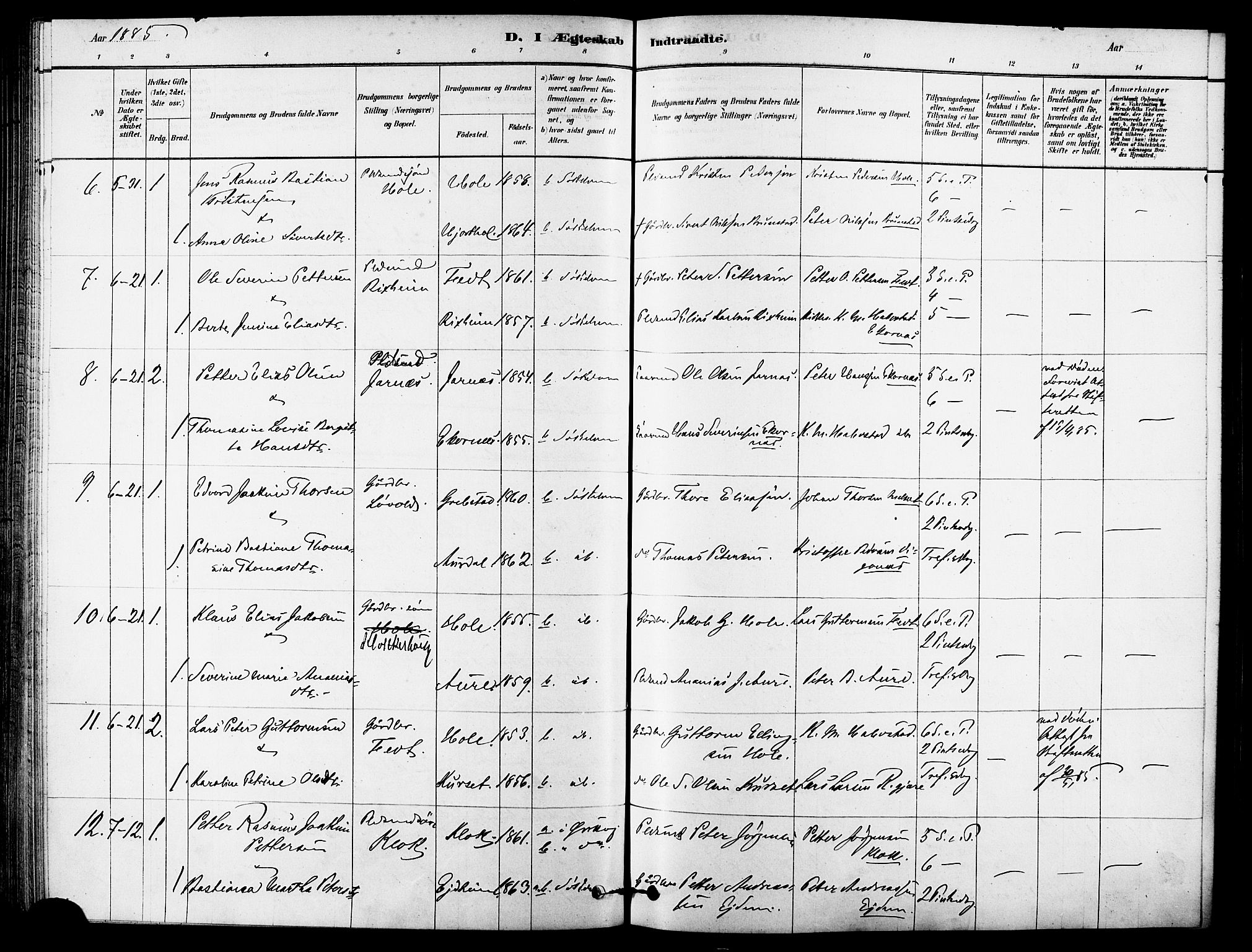 Ministerialprotokoller, klokkerbøker og fødselsregistre - Møre og Romsdal, AV/SAT-A-1454/523/L0334: Ministerialbok nr. 523A01, 1878-1891