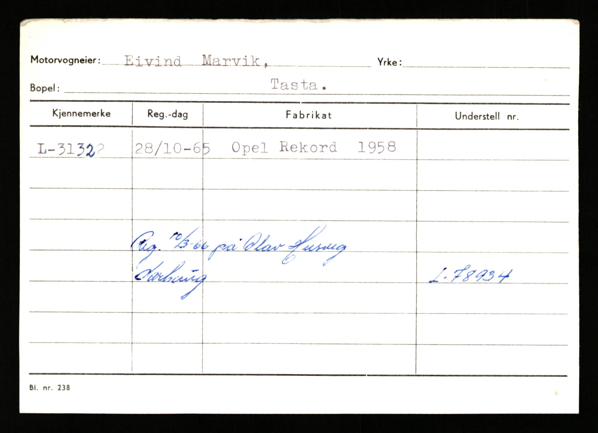 Stavanger trafikkstasjon, AV/SAST-A-101942/0/G/L0005: Registreringsnummer: 23000 - 34245, 1930-1971, s. 2545