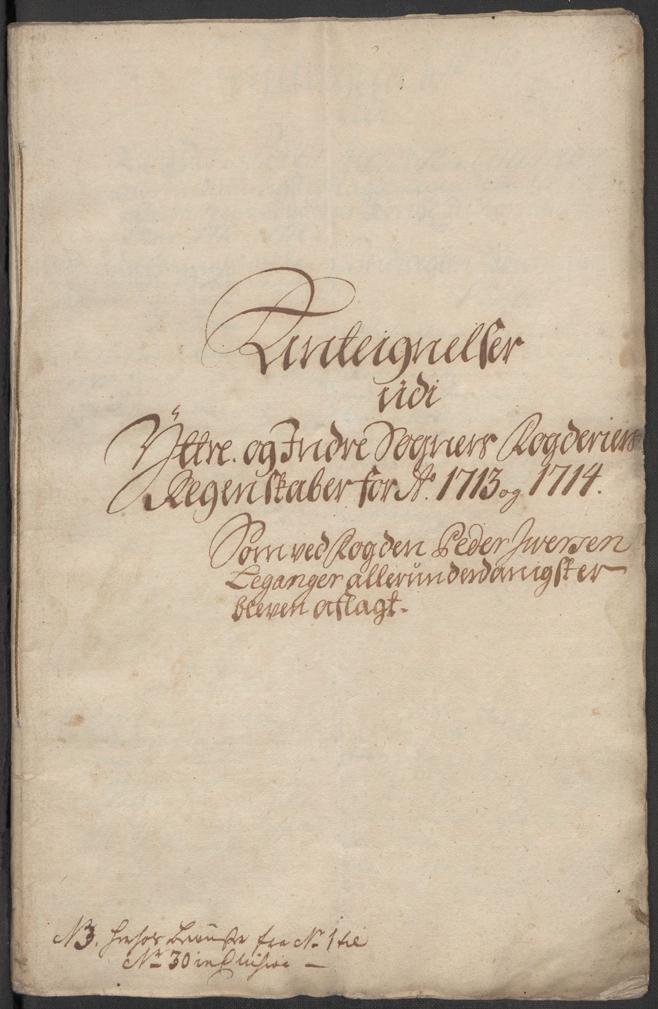 Rentekammeret inntil 1814, Reviderte regnskaper, Fogderegnskap, RA/EA-4092/R52/L3319: Fogderegnskap Sogn, 1713-1714, s. 434