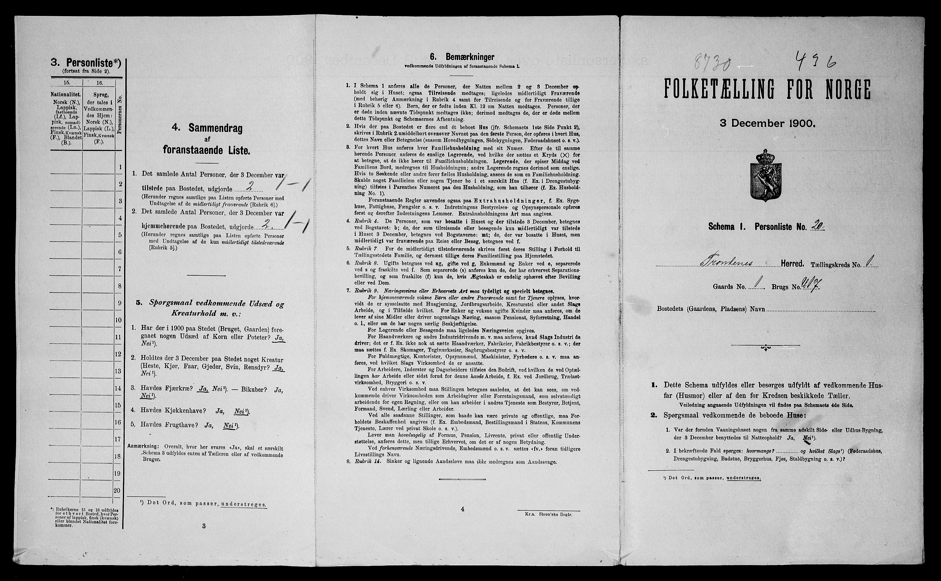 SATØ, Folketelling 1900 for 1914 Trondenes herred, 1900, s. 820