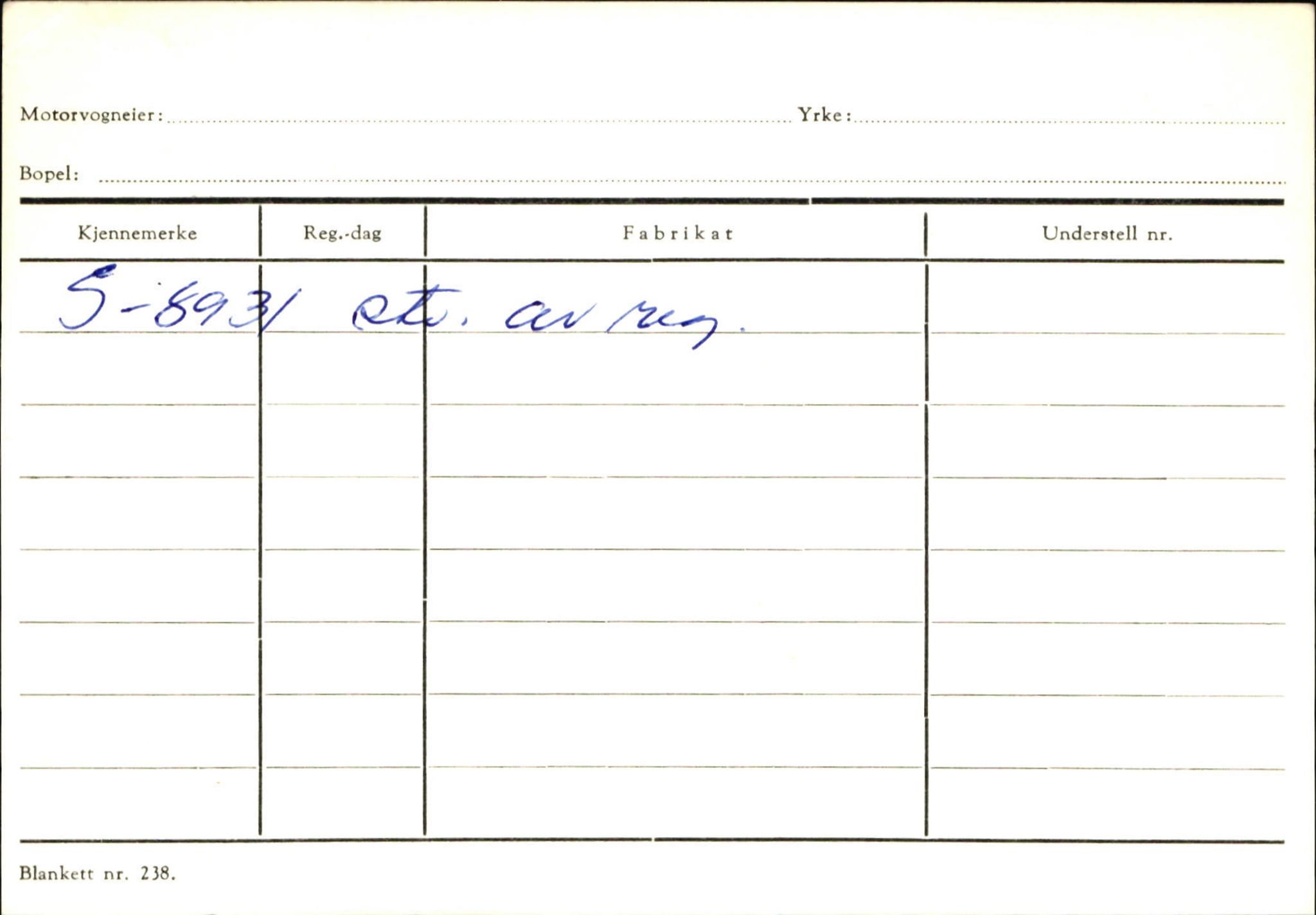 Statens vegvesen, Sogn og Fjordane vegkontor, SAB/A-5301/4/F/L0132: Eigarregister Askvoll A-Å. Balestrand A-Å, 1945-1975, s. 1028