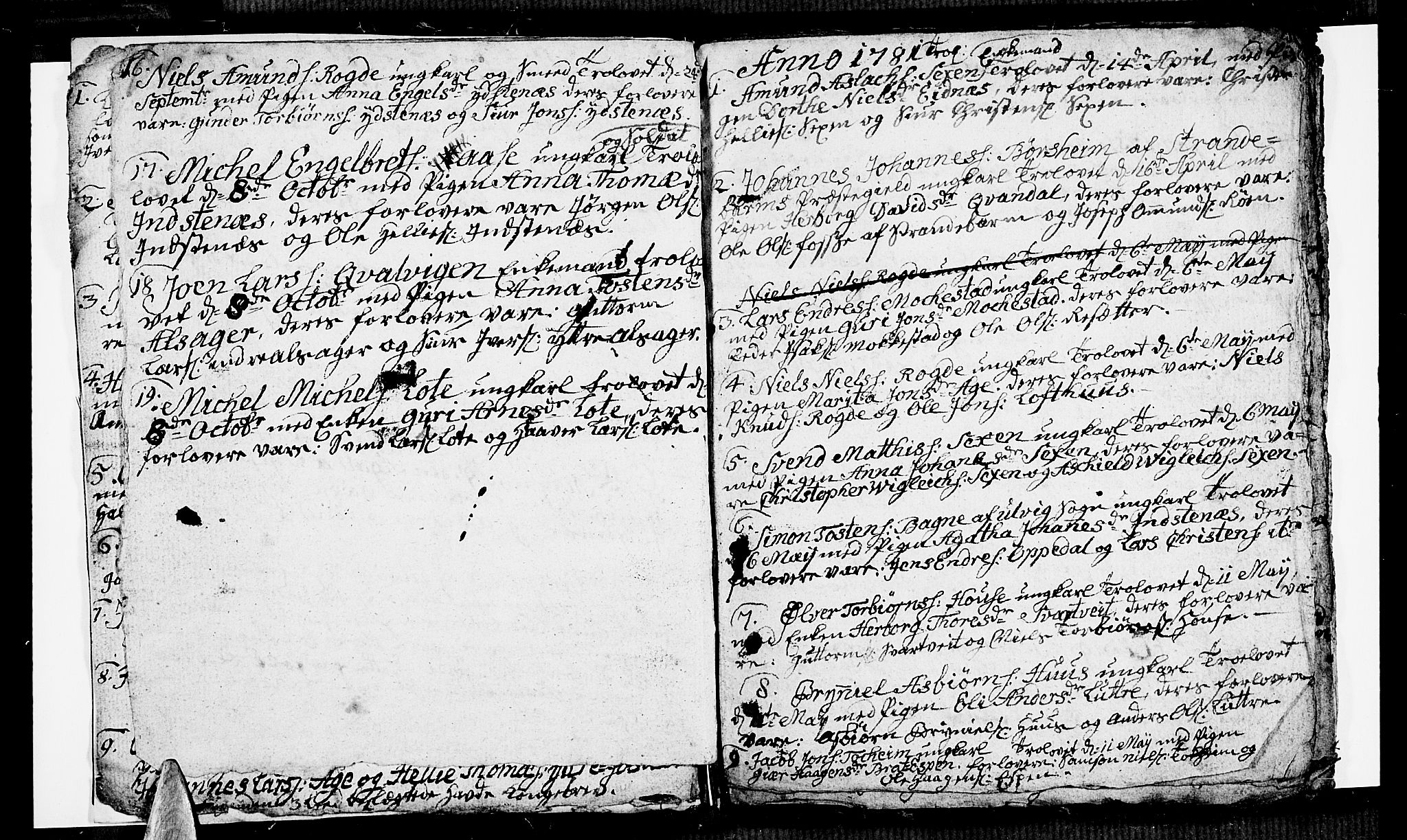 Ullensvang sokneprestembete, SAB/A-78701/H/Hab: Klokkerbok nr. A 1, 1779-1786, s. 4