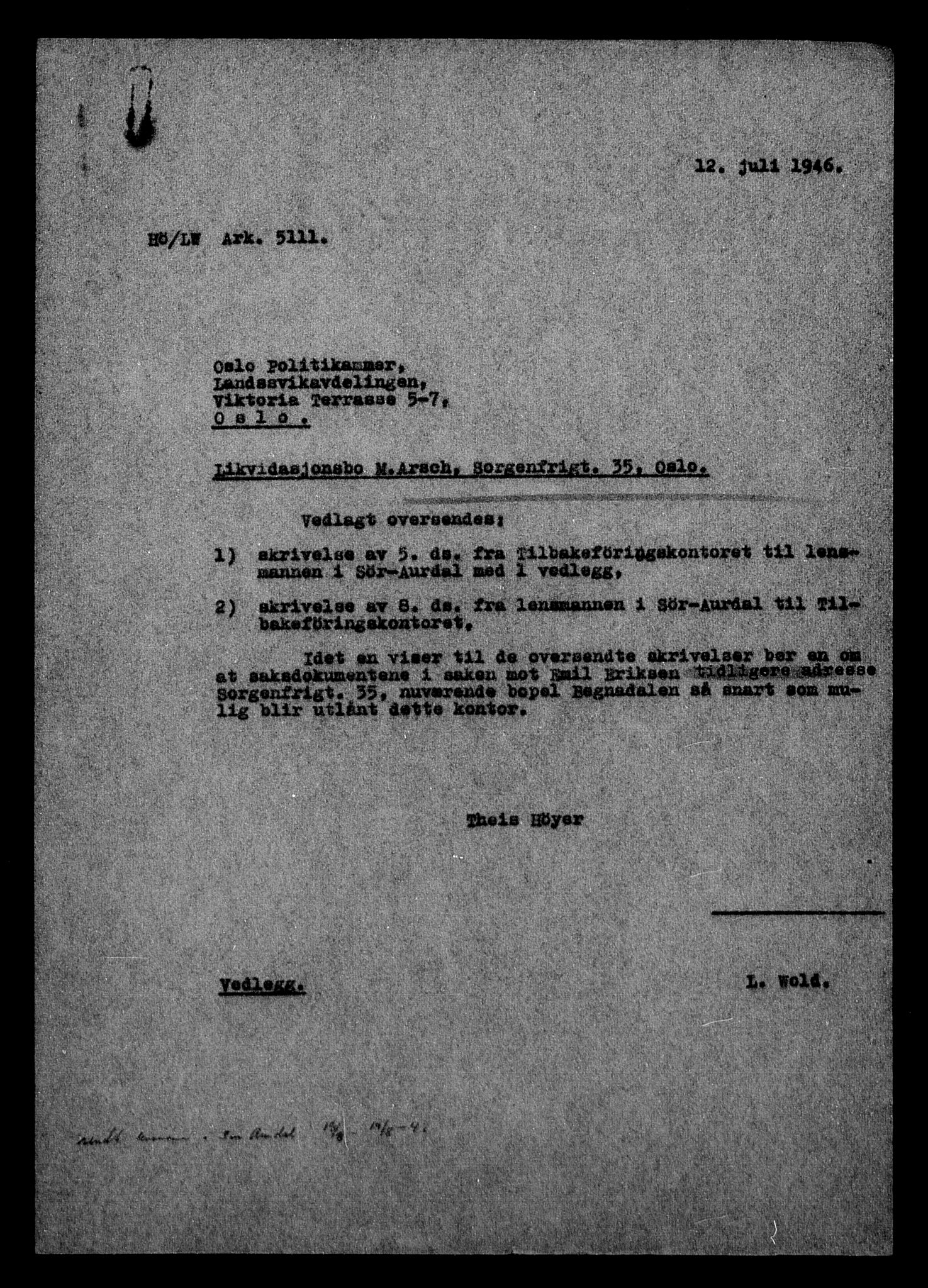 Justisdepartementet, Tilbakeføringskontoret for inndratte formuer, AV/RA-S-1564/H/Hc/Hcc/L0918: --, 1945-1947, s. 44