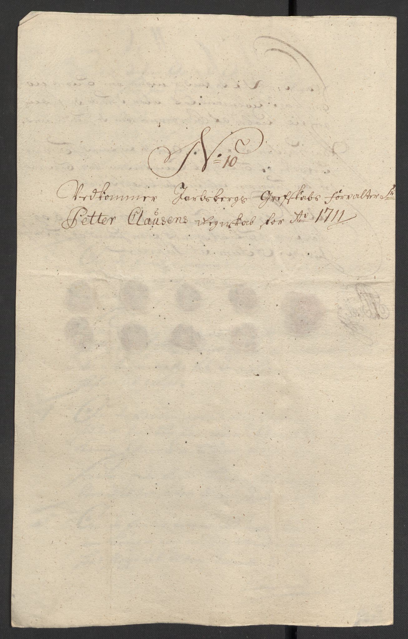 Rentekammeret inntil 1814, Reviderte regnskaper, Fogderegnskap, RA/EA-4092/R32/L1876: Fogderegnskap Jarlsberg grevskap, 1711, s. 358